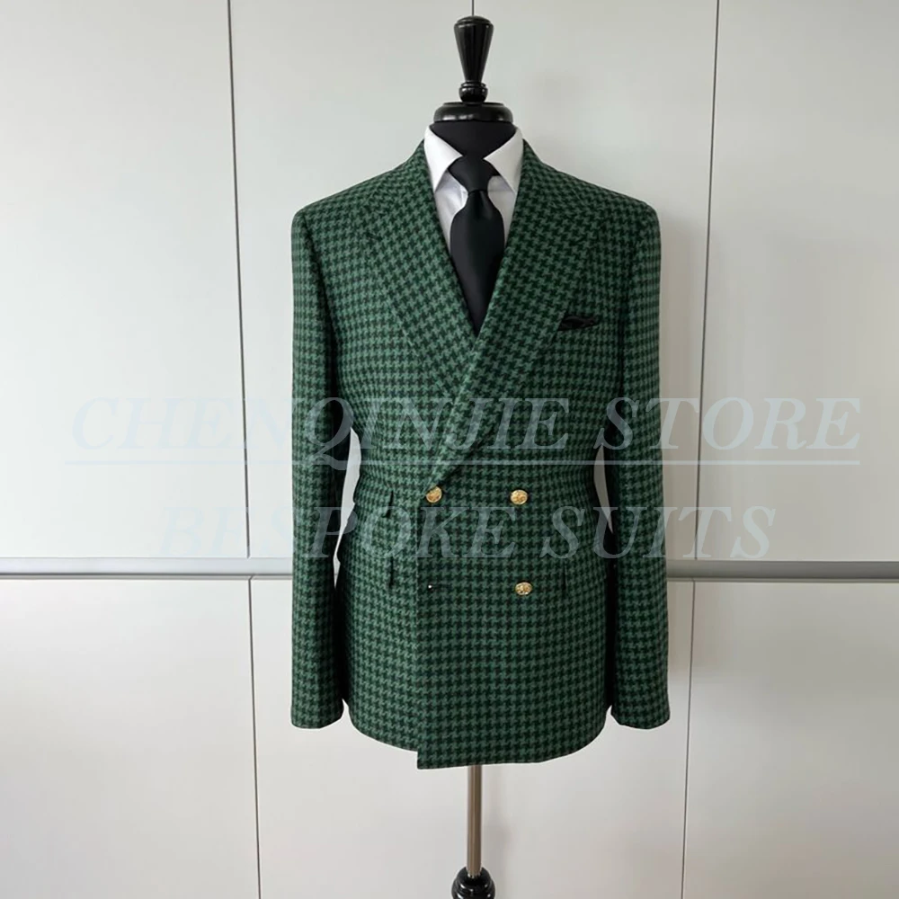 Vintage Men's Suits Full Sets Double Breasted Peak Lapel Blazer High Quality 2 Piece Jacket Pants High Quality Outfits
Vintage Men's Suits Full Sets Double Breasted Peak Lapel Blazer High Quality 2 Piece Jacket Pants High Quality Outfits