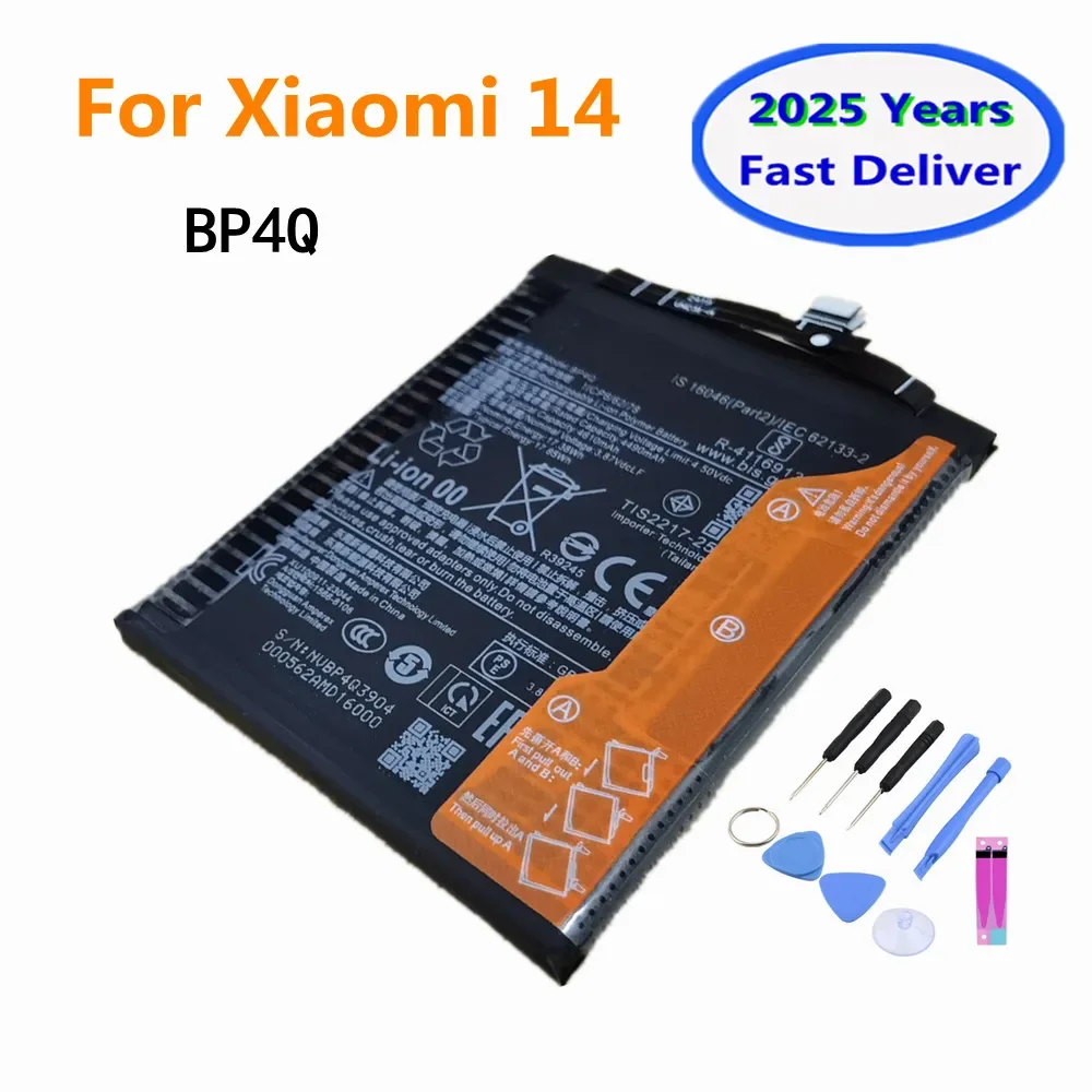 Оригинальный аккумулятор BP4Q на 2025 год для аккумулятора XIAOMI 14 Mi14 + бесплатные инструменты
Оригинальный аккумулятор BP4Q на 2025 год для аккумулятора XIAOMI 14 Mi14 + бесплатные инструменты