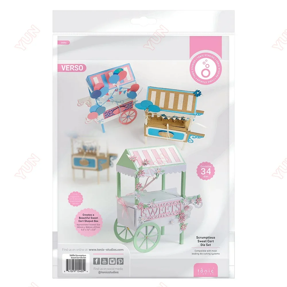 Scrumptious Sweet Cart Die Set Box Metal Cutting Dies Scrapbooking Paper Embossing Craft Supplies Diary Decor Greeting Card New
Scrumptious Sweet Cart Die Set Box Metal Cutting Dies Scrapbooking Paper Embossing Craft Supplies Diary Decor Greeting Card New