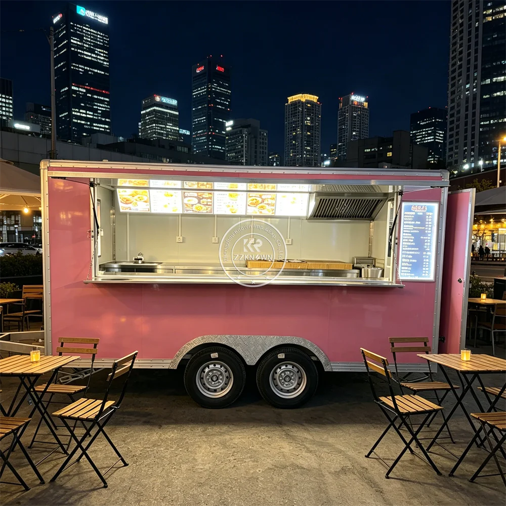 Mobile Food Truck Coffee Bar Smoothie Juice Ice Cream Cart Concession Trailer BBQ Food Trailer With Kitchen Equipment
Mobile Food Truck Coffee Bar Smoothie Juice Ice Cream Cart Concession Trailer BBQ Food Trailer With Kitchen Equipment
