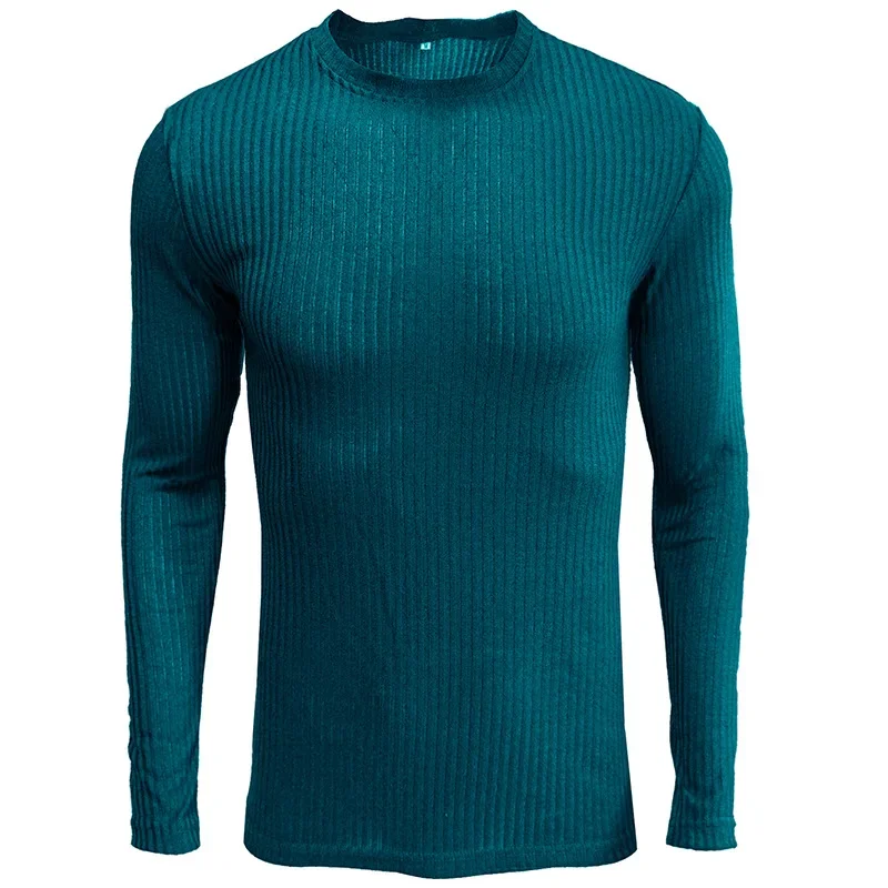 Autumn and Winter European and American Men's Round Neck Solid Color Bottom Long Sleeved T-shirt
Autumn and Winter European and American Men's Round Neck Solid Color Bottom Long Sleeved T-shirt