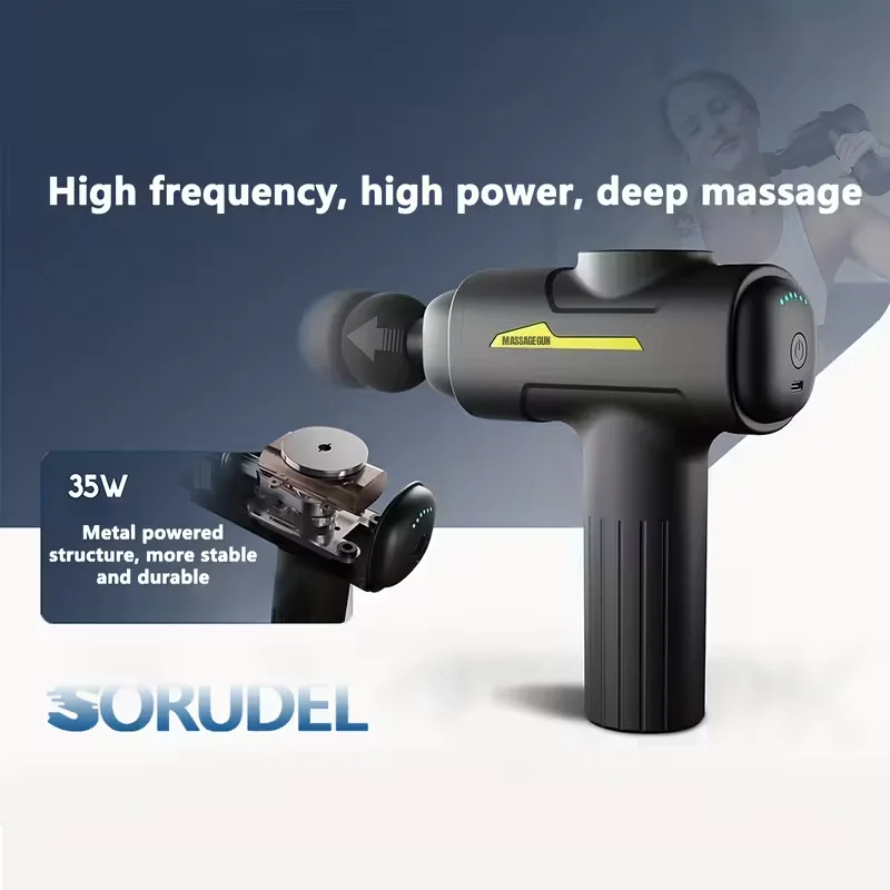 Массажный пистолет для глубокого массажа тканей, ручной электрический массажер для мышц с 8 массажными насадками, мощный пистолет для массажа фасций, быстрая зарядка через USB
Массажный пистолет для глубокого массажа тканей, ручной электрический массажер для мышц с 8 массажными насадками, мощный пистолет для массажа фасций, быстрая зарядка через USB