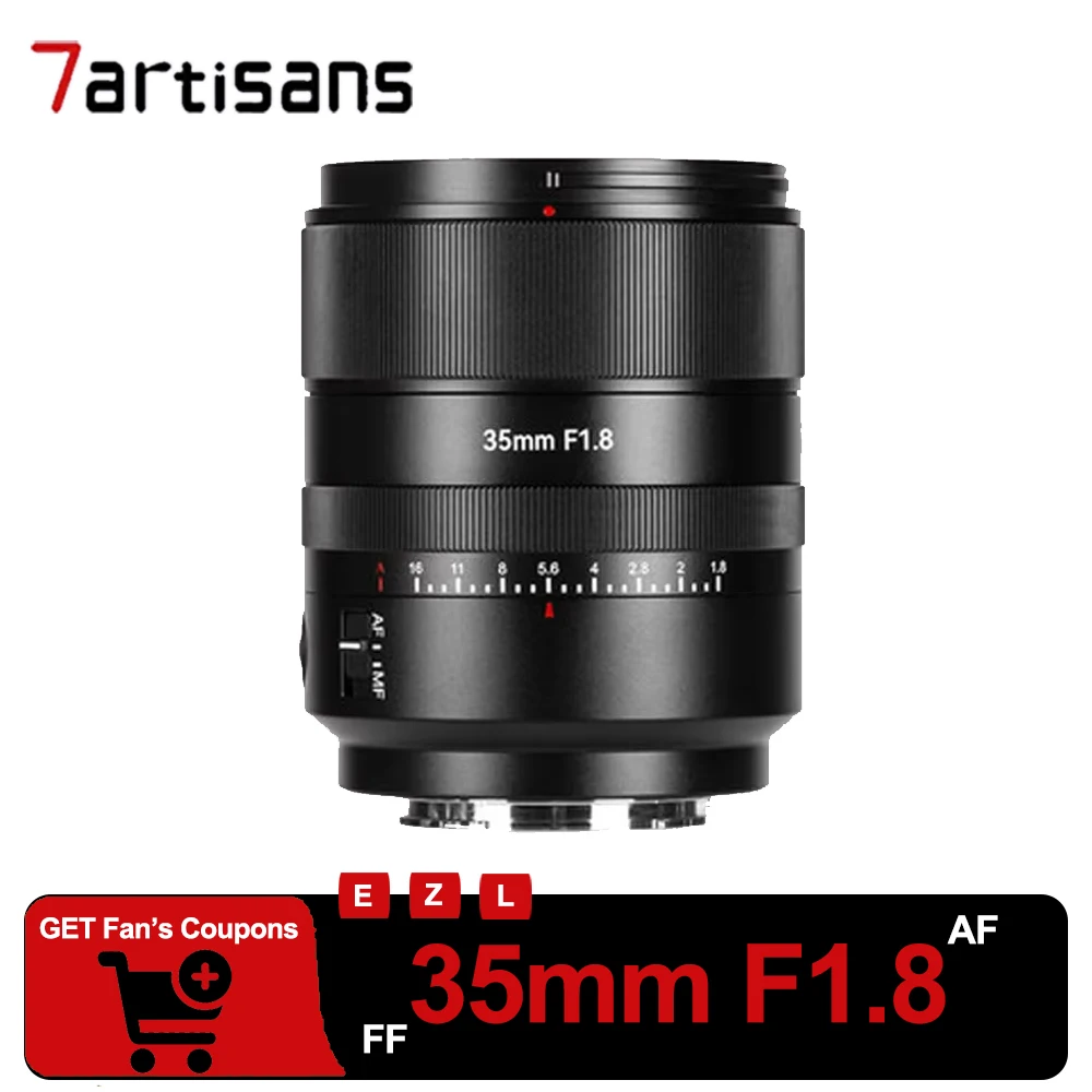 7Artisans AF 35mm F1.8 Full Frame Wide Angle Humanitic Large Aperture Auto Focus Prime Lens for Sony A6400 Nikon Z50 Leica
7Artisans AF 35mm F1.8 Full Frame Wide Angle Humanitic Large Aperture Auto Focus Prime Lens for Sony A6400 Nikon Z50 Leica