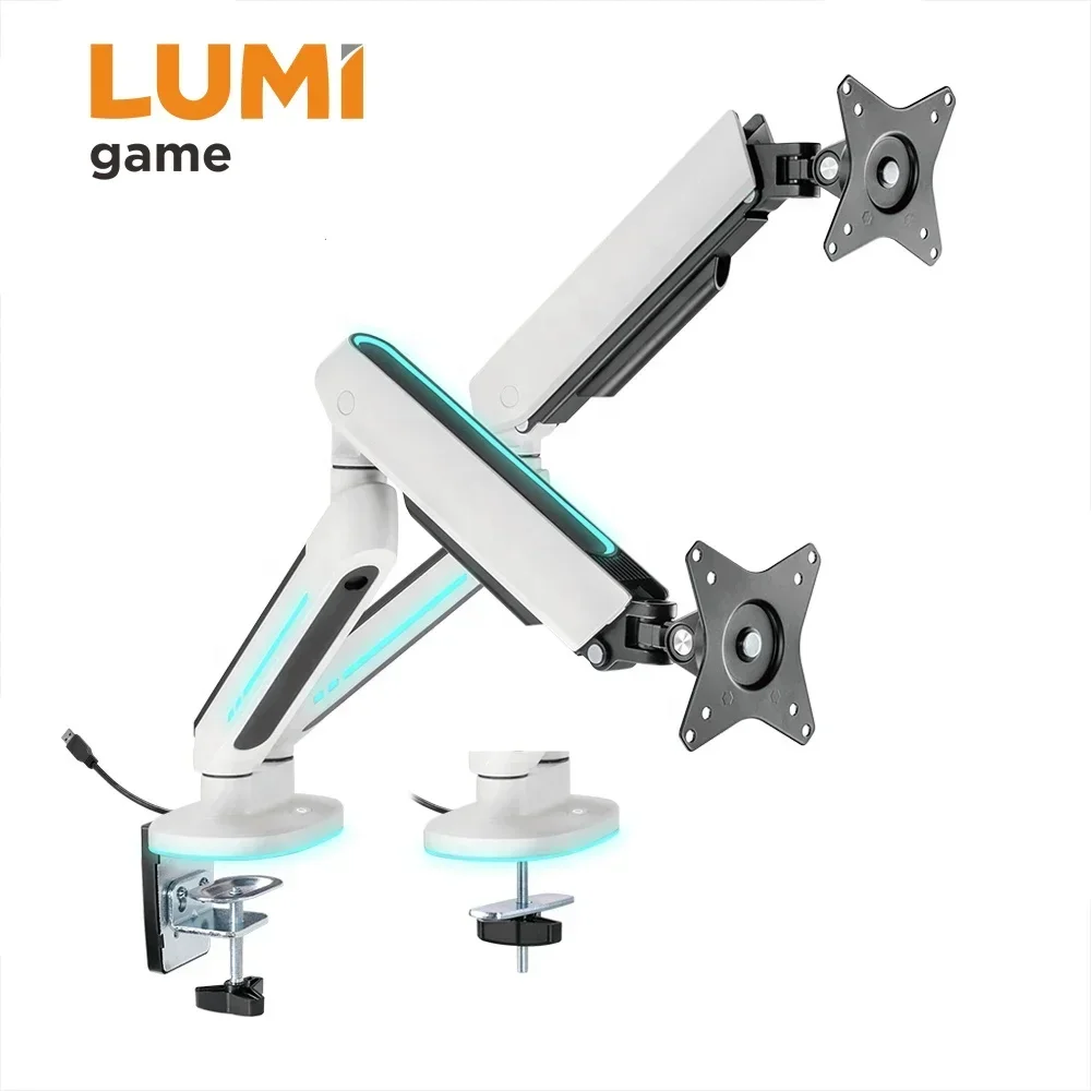LDT54-C024L Mechanical Spring RGB Lighting Gaming Dual Monitor Arm Stand Best Standing Computer 32" Monitor Mount Desk Mount
LDT54-C024L Mechanical Spring RGB Lighting Gaming Dual Monitor Arm Stand Best Standing Computer 32" Monitor Mount Desk Mount