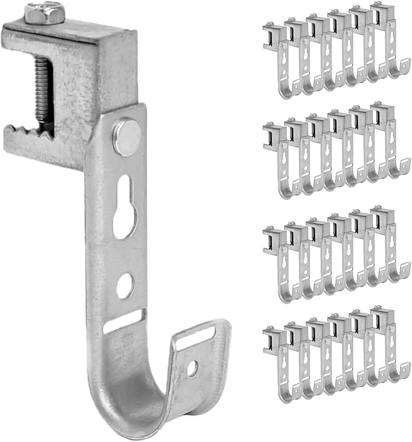 Galvanized Steel J-Hooks for Cable Management, 3/4 Inch, Rust-Resistant, 25 Pack - Easy Installation and Wide Compatibility
Galvanized Steel J-Hooks for Cable Management, 3/4 Inch, Rust-Resistant, 25 Pack - Easy Installation and Wide Compatibility