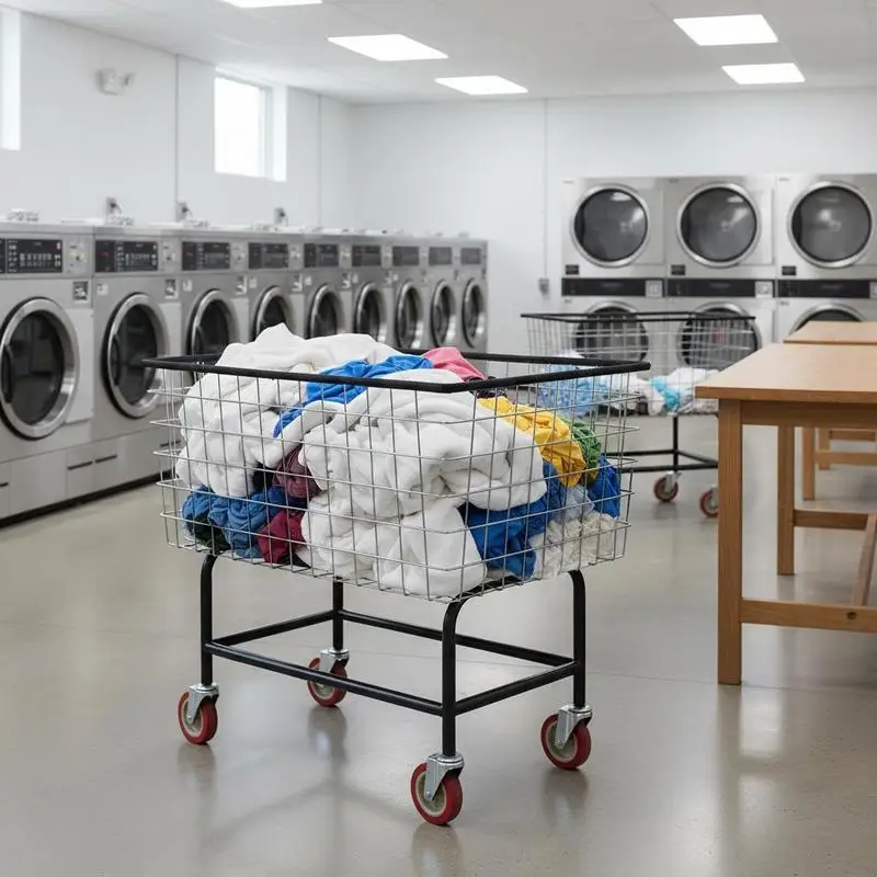Washing Room Rolling Bin 35''x15.7''x22'' For Laundromat Hotel Dormitory, 4.5 Bushel Capacity Heavy Duty Metal Frame Chrome Finish 5'' Large Casters Industrial Laundry Utility Trolley
Washing Room Rolling Bin 35''x15.7''x22'' For Laundromat Hotel Dormitory, 4.5 Bushel Capacity Heavy Duty Metal Frame Chrome Finish 5'' Large Casters Industrial Laundry Utility Trolley