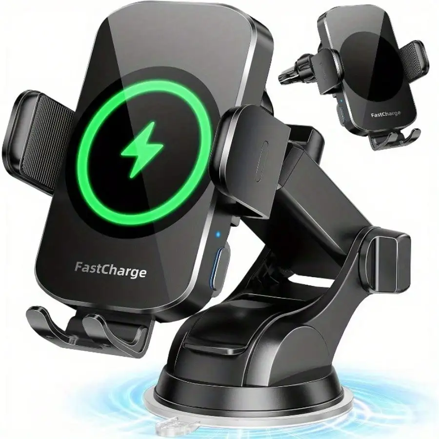 Auto-Clamp Wireless Charger Car Mount Fast Charging 3-in-1 Vehicle Phone Holder for iPhone Series Samsung Galaxy S20~S23 Ultra Note 9 Interior Car Accessory
Auto-Clamp Wireless Charger Car Mount Fast Charging 3-in-1 Vehicle Phone Holder for iPhone Series Samsung Galaxy S20~S23 Ultra Note 9 Interior Car Accessory