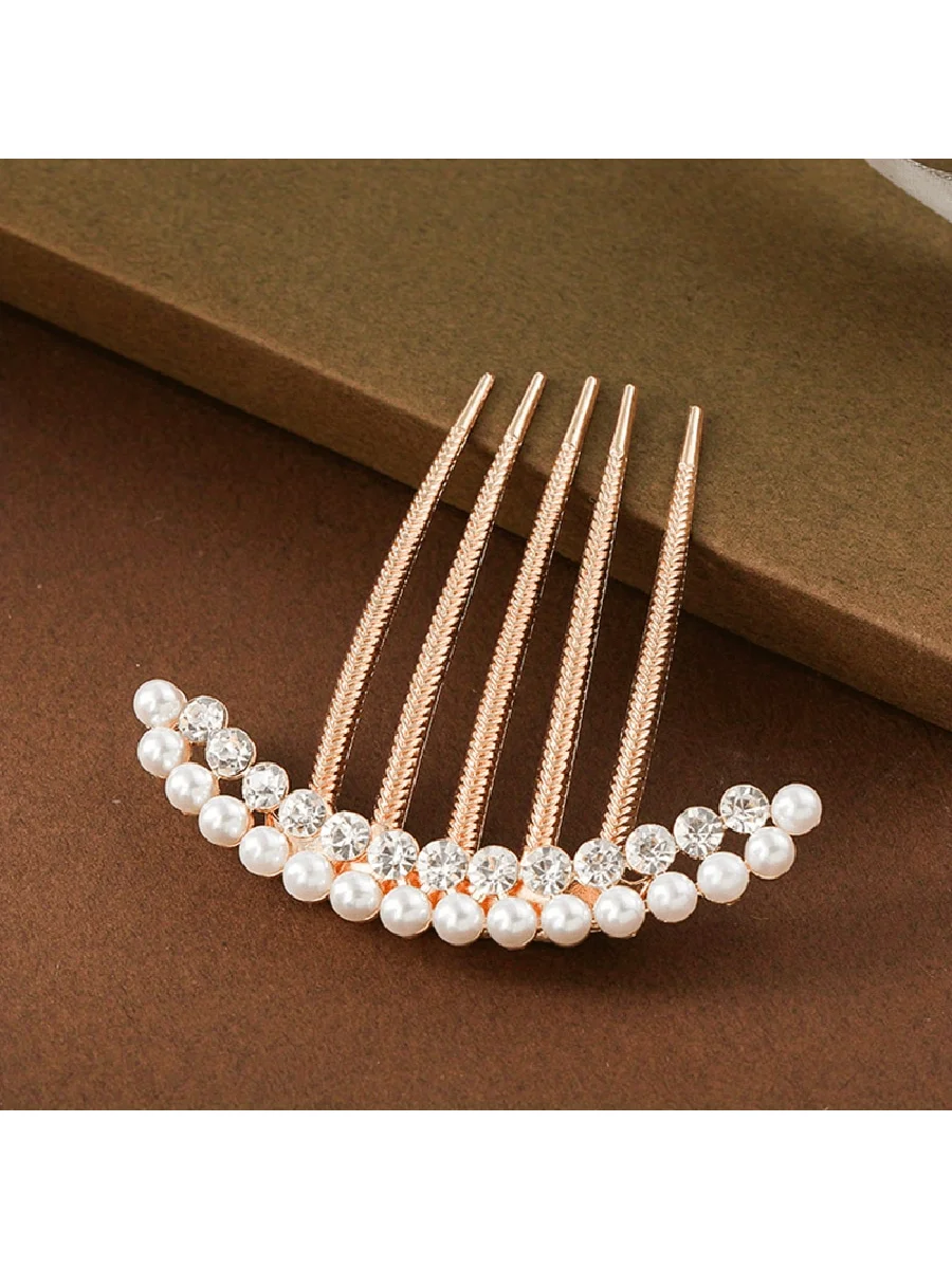 Alloy Faux Pearl Rhinestone Hair Comb For Women Elegant Side Hair Accessory Wedding Party Bridal
Alloy Faux Pearl Rhinestone Hair Comb For Women Elegant Side Hair Accessory Wedding Party Bridal