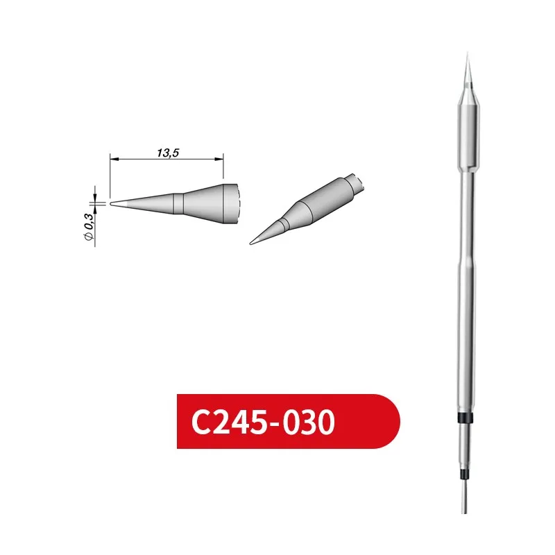 C245-030 Soldering Tips for JBC SUGON AIFEN T245 Handle/Temperature Control Handle
C245-030 Soldering Tips for JBC SUGON AIFEN T245 Handle/Temperature Control Handle