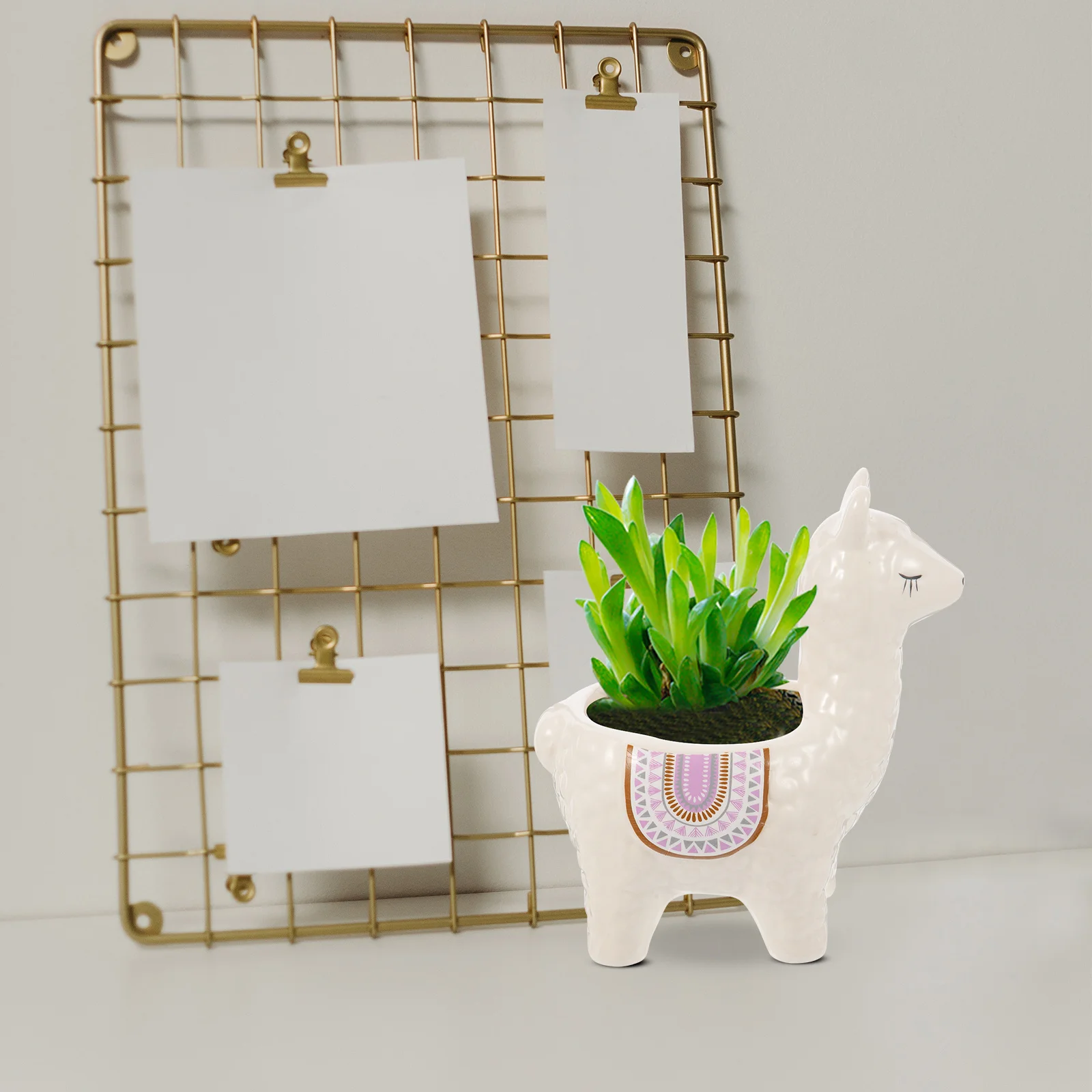 Small Cute Alpaca Flowerpot Ceramic Desktop Succulent Planter Decorative Planter Pot for Garden Office Alpaca Decor
Small Cute Alpaca Flowerpot Ceramic Desktop Succulent Planter Decorative Planter Pot for Garden Office Alpaca Decor