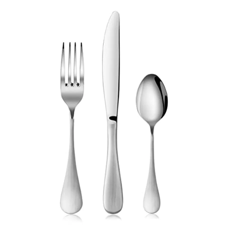 1029130 Rain 18/10 Stainless Steel Flatware 36-Piece Set Matte Finish Handle
1029130 Rain 18/10 Stainless Steel Flatware 36-Piece Set Matte Finish Handle