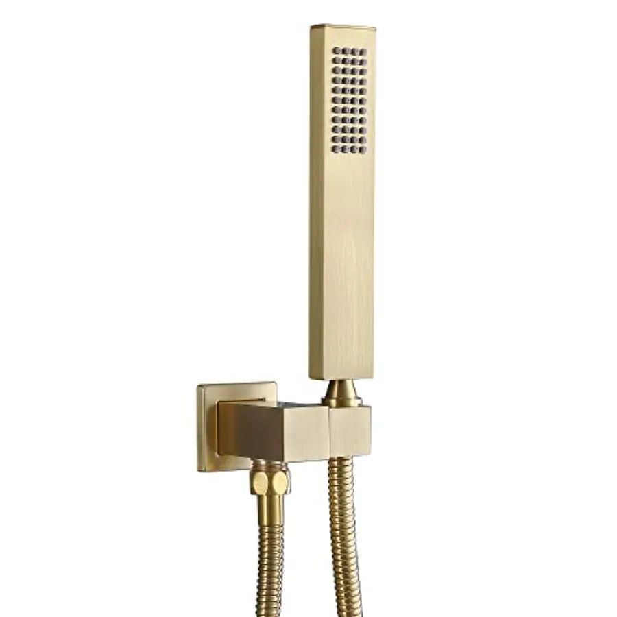 Square Solid Brass Hand Held Shower Head With Wall Connector and Hose Wall Mount Handheld Showerheads Set
Square Solid Brass Hand Held Shower Head With Wall Connector and Hose Wall Mount Handheld Showerheads Set