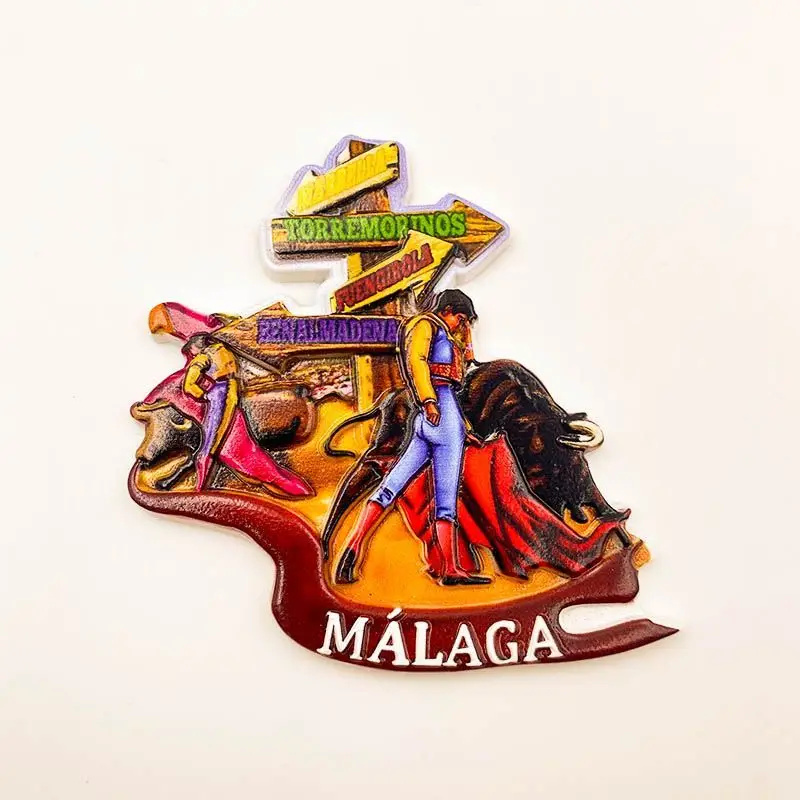 Malaga, Spain Creative Refrigerator Magnet Hot-Selling Tourist Souvenir Bullfighting Resin Decoration3dThree-Dimensional
Malaga, Spain Creative Refrigerator Magnet Hot-Selling Tourist Souvenir Bullfighting Resin Decoration3dThree-Dimensional