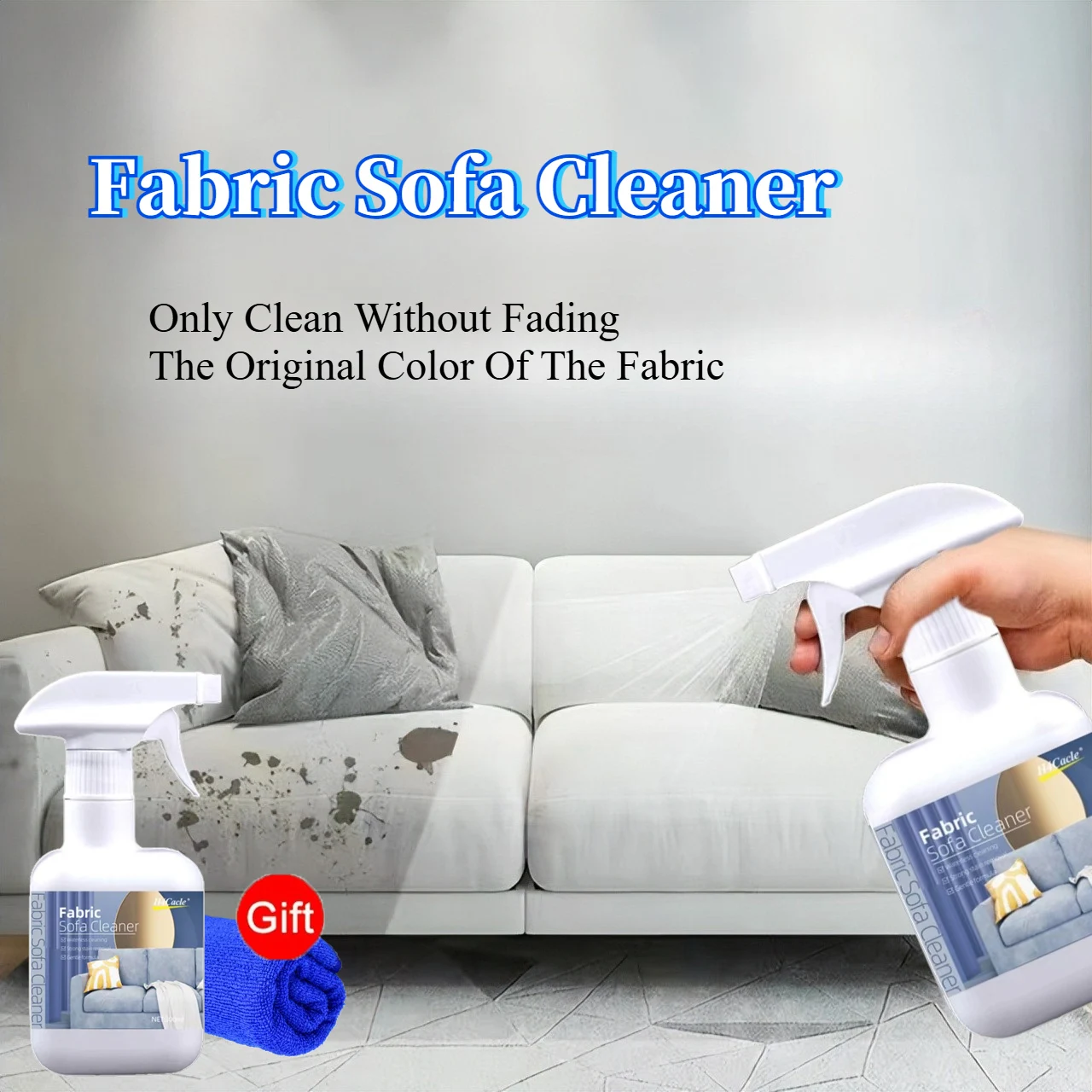 Fabric Sofa Dry Cleaner Efficient Dissolving Stains Mildly Clean&Residue Free Fabric Sofa Fabric Curtain Mattress Stains Remover
Fabric Sofa Dry Cleaner Efficient Dissolving Stains Mildly Clean&Residue Free Fabric Sofa Fabric Curtain Mattress Stains Remover