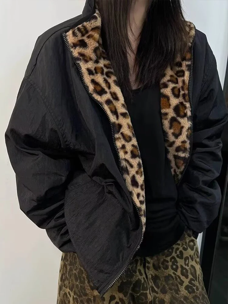 American retro double-sided cotton coat leopard print jacket men's trendy high-end vintage anti-rabbit fur thickened cotton coat
American retro double-sided cotton coat leopard print jacket men's trendy high-end vintage anti-rabbit fur thickened cotton coat