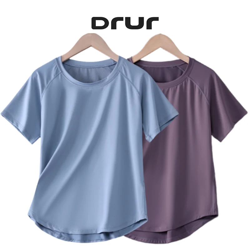 DRUR Women Sports T-shirt Short Sleeve Quick Dry Loose Compression Shirt Female Summer Fitness Sweatshirt Running Gym Tops New
DRUR Women Sports T-shirt Short Sleeve Quick Dry Loose Compression Shirt Female Summer Fitness Sweatshirt Running Gym Tops New