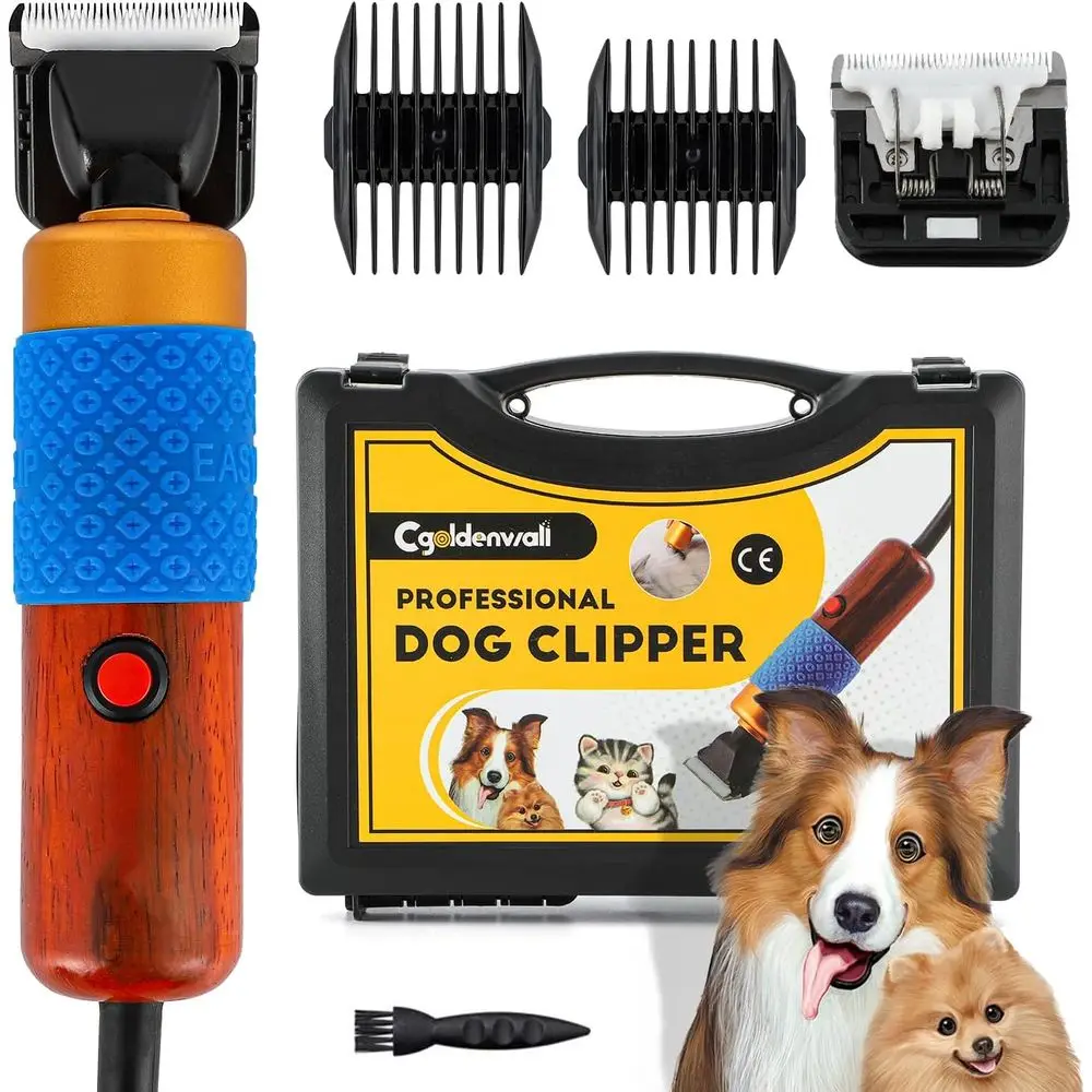 200W Quiet & Low Vibration Pet Grooming Kit with Extra Blade, Suitable for Dogs, Cats, and Sheep, 110-240V
200W Quiet & Low Vibration Pet Grooming Kit with Extra Blade, Suitable for Dogs, Cats, and Sheep, 110-240V