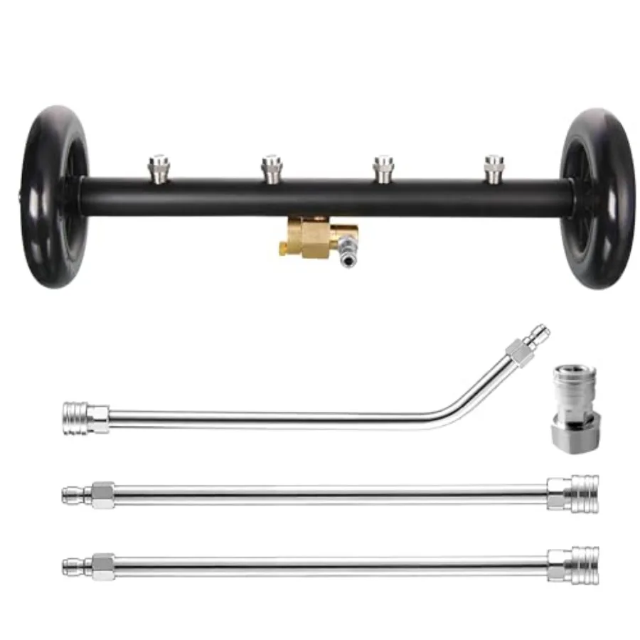 Undercarriage Pressure Washer Attachment 16 Inch Dual-Function Undercarriage Cleaner for Power Washer and Garden Hose Under Car
Undercarriage Pressure Washer Attachment 16 Inch Dual-Function Undercarriage Cleaner for Power Washer and Garden Hose Under Car