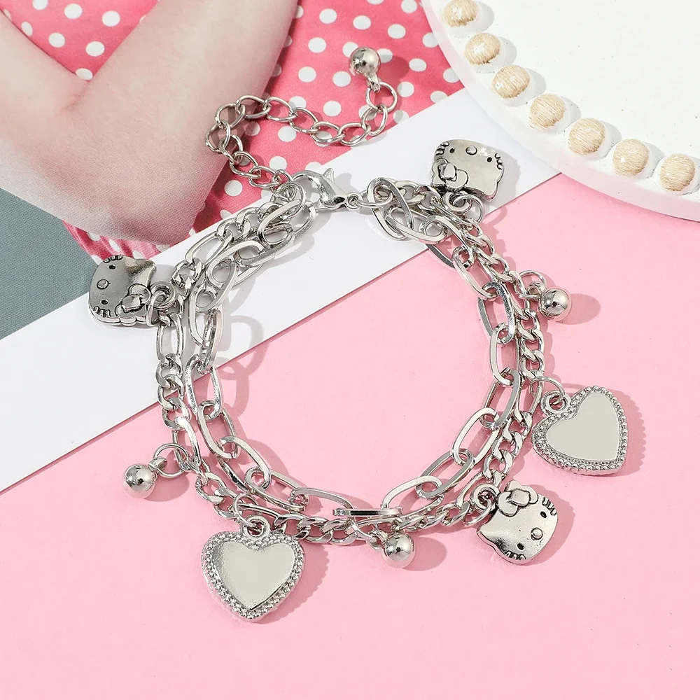 Cartoon Anime Hello Kitty Love Bell Diy Bracelet Female Handmade Beaded Girlfriend Bracelet Gift Jewelry Accessories
Cartoon Anime Hello Kitty Love Bell Diy Bracelet Female Handmade Beaded Girlfriend Bracelet Gift Jewelry Accessories