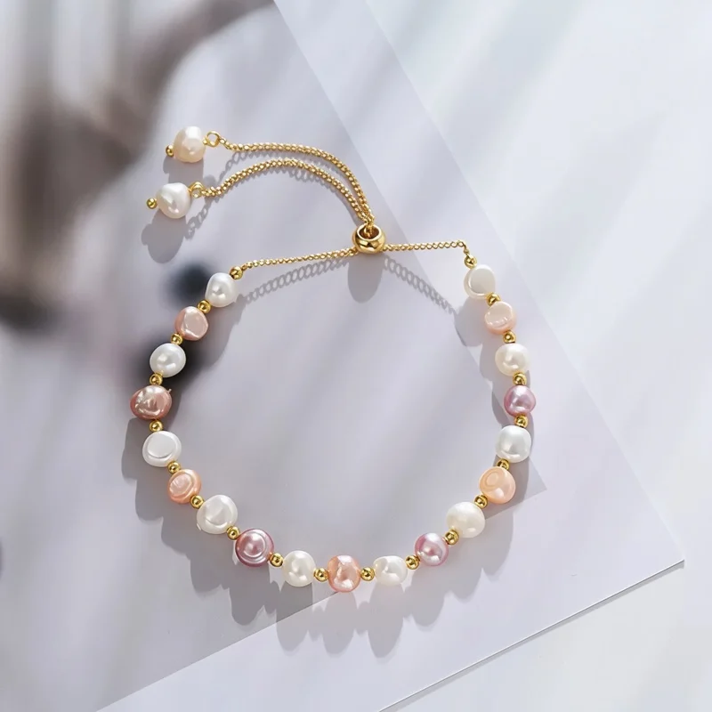 Natural Baroque Freshwater Pearl Bracelet Korean And American Fashion Trend
Natural Baroque Freshwater Pearl Bracelet Korean And American Fashion Trend