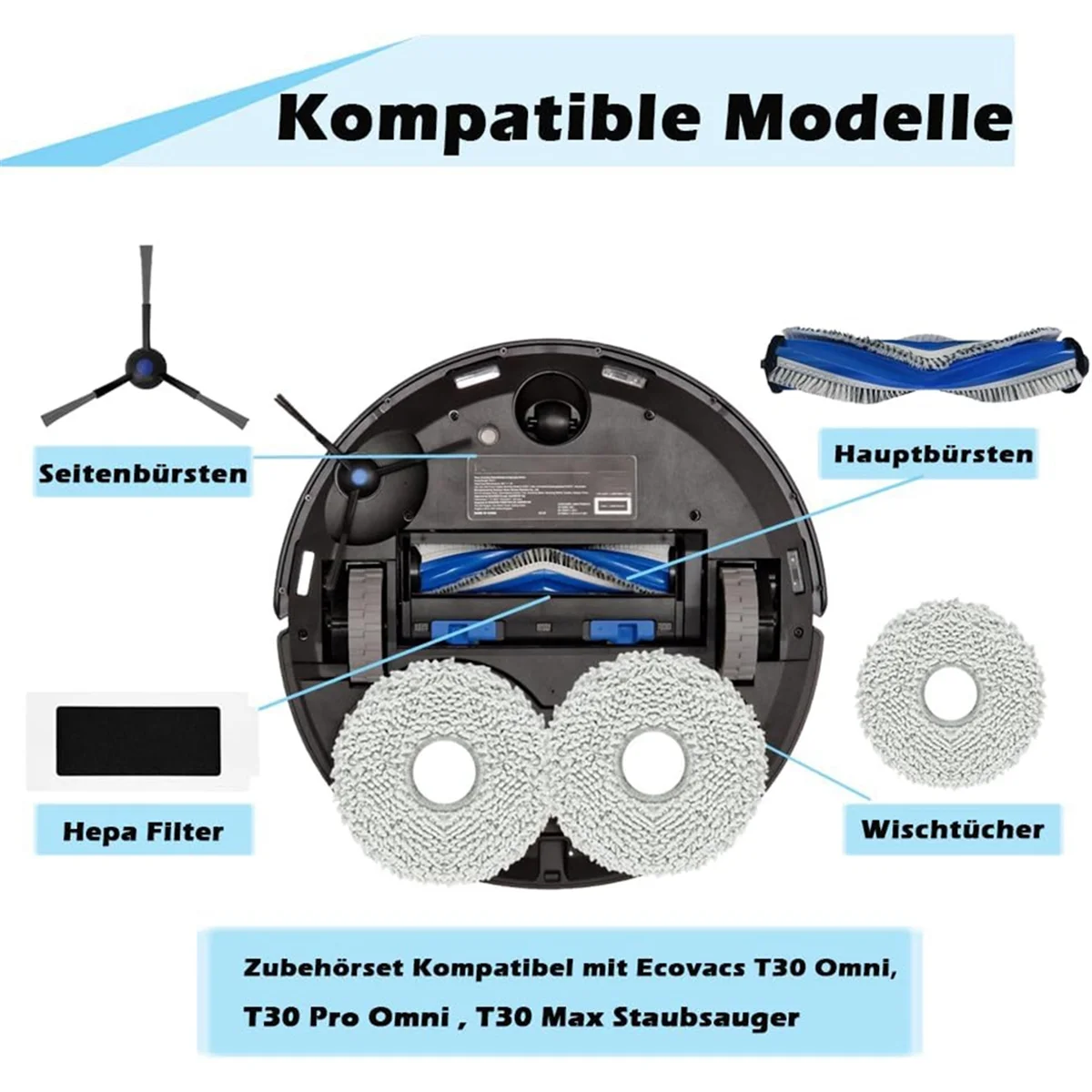 vacuum cleaner parts For T30 Omni, T30 Pro Omni, T30 Max Robot Vacuum Cleaner Main Side Brush Mop Cloth Dust Bags Accessories
vacuum cleaner parts For T30 Omni, T30 Pro Omni, T30 Max Robot Vacuum Cleaner Main Side Brush Mop Cloth Dust Bags Accessories