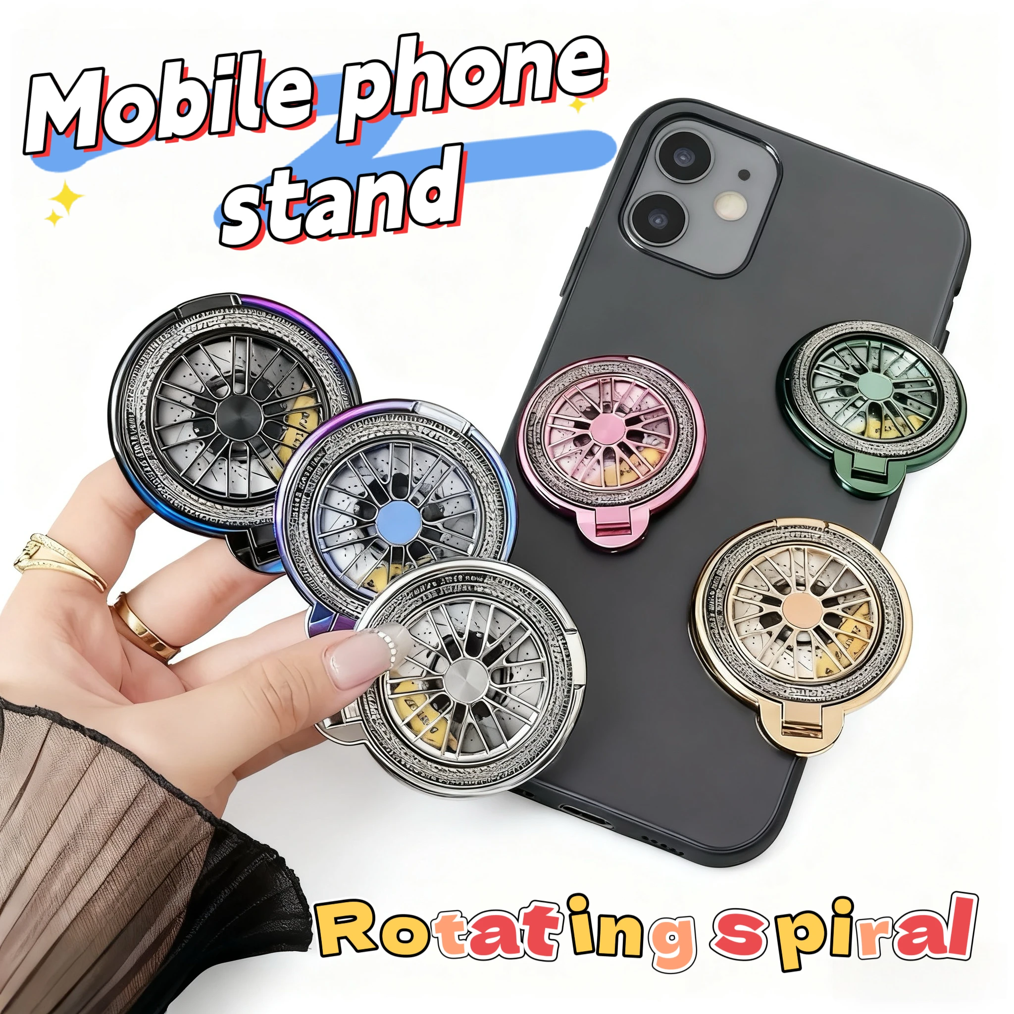 Rotating spiral decompression bracket back glue multi-functional sticker mobile phone case desktop bracket lazy person
Rotating spiral decompression bracket back glue multi-functional sticker mobile phone case desktop bracket lazy person