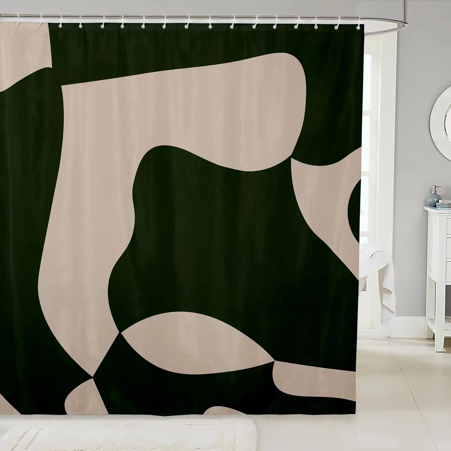 1 шт. темно-зеленая и темно-коричневая занавеска для душа 72 "x 72" геометрическая современная занавеска для душа для ванной комнаты, набор нейтральных художественных занавесок для ванны
1 шт. темно-зеленая и темно-коричневая занавеска для душа 72 "x 72" геометрическая современная занавеска для душа для ванной комнаты, набор нейтральных художественных занавесок для ванны