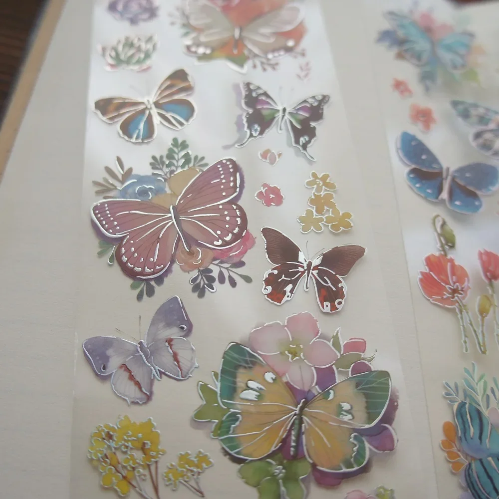 3 Sheets Silver Stained Glass Precious Stone Butterfly PVC Sticker Scrapbooking DIY Gift Packing Label Decoration Tag
3 Sheets Silver Stained Glass Precious Stone Butterfly PVC Sticker Scrapbooking DIY Gift Packing Label Decoration Tag