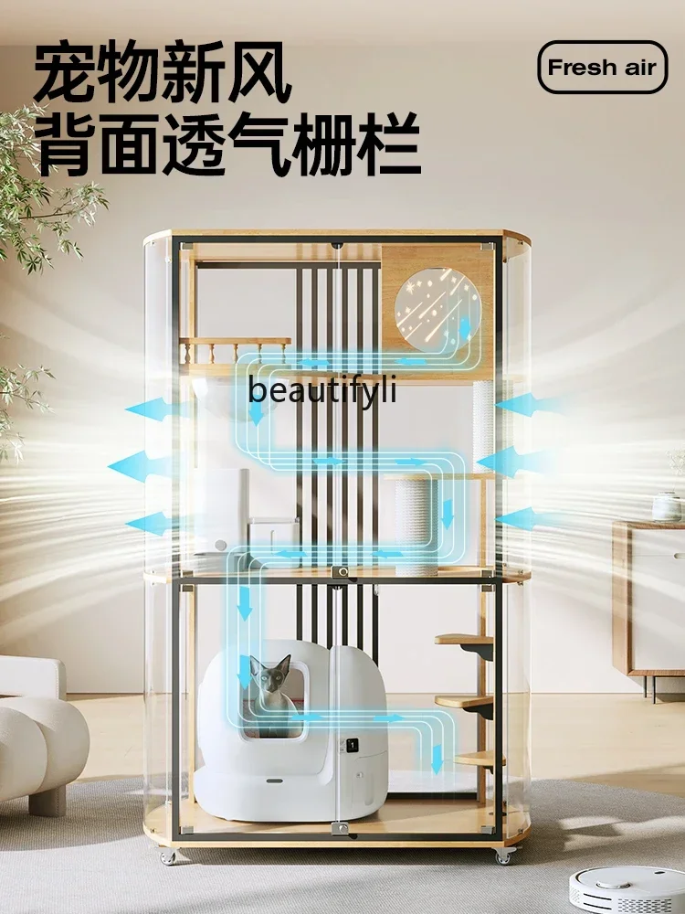 smt14 Cat villa panoramic glass cabinet household cat cage indoor large space can be placed smart cat litter box
smt14 Cat villa panoramic glass cabinet household cat cage indoor large space can be placed smart cat litter box