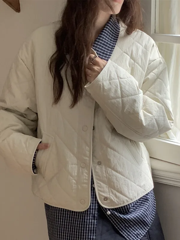 Chic Retro round Ne Single Button Diamond id ort Cotton Jaet Women's Winter New Sle Quilted Outerwear Top
Chic Retro round Ne Single Button Diamond id ort Cotton Jaet Women's Winter New Sle Quilted Outerwear Top