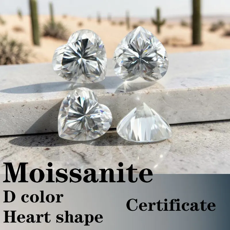 Moissanite VVS1 Artificial D Color Heart Cut with Certificate Wholesale High Quality
Moissanite VVS1 Artificial D Color Heart Cut with Certificate Wholesale High Quality