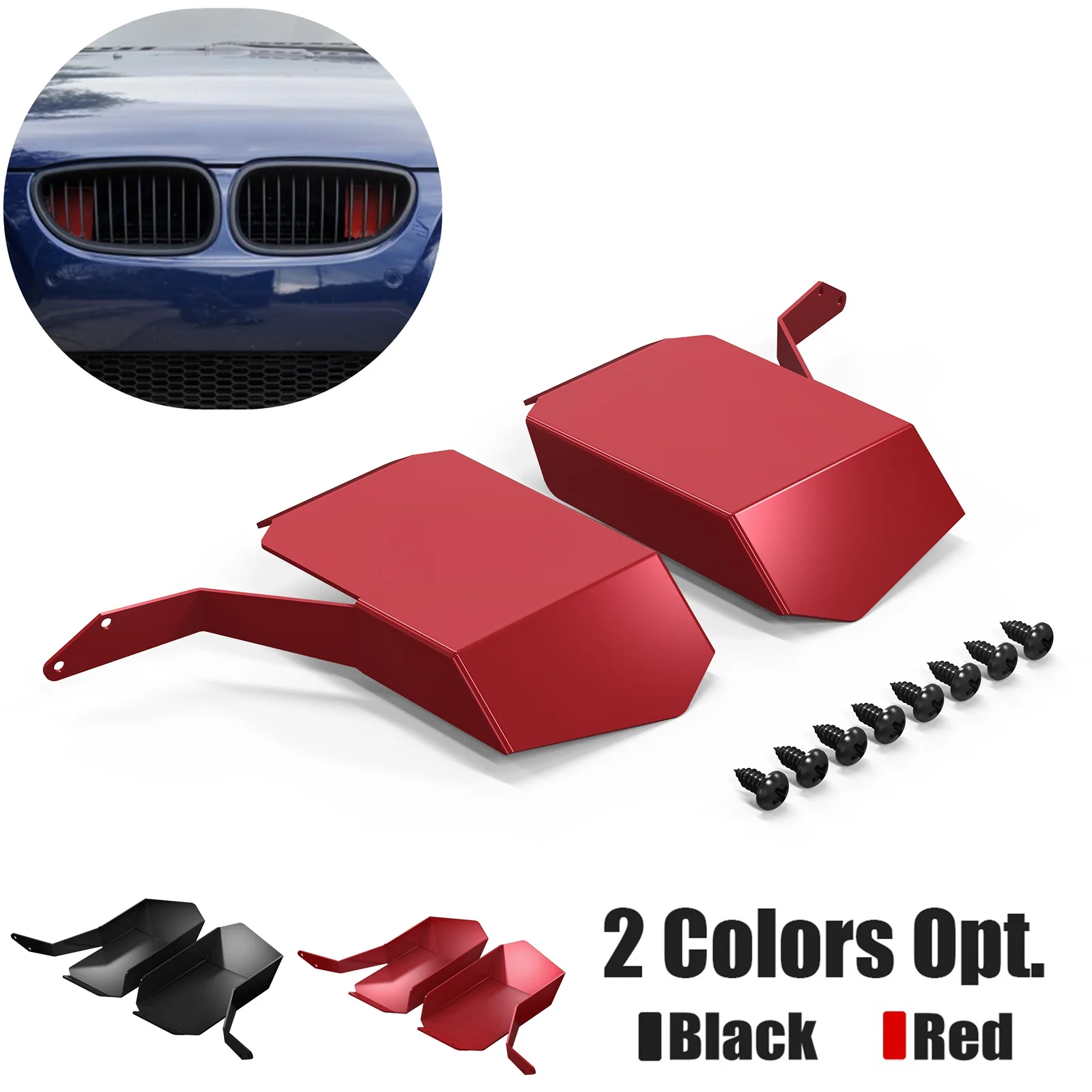 1 Pair Aluminum Air Intake Scoops for BMW E60 E61 520i 525i 530i 535i M5 520d 525d 530d 535d 2004 2005 2006 2007 2008 2009
1 Pair Aluminum Air Intake Scoops for BMW E60 E61 520i 525i 530i 535i M5 520d 525d 530d 535d 2004 2005 2006 2007 2008 2009