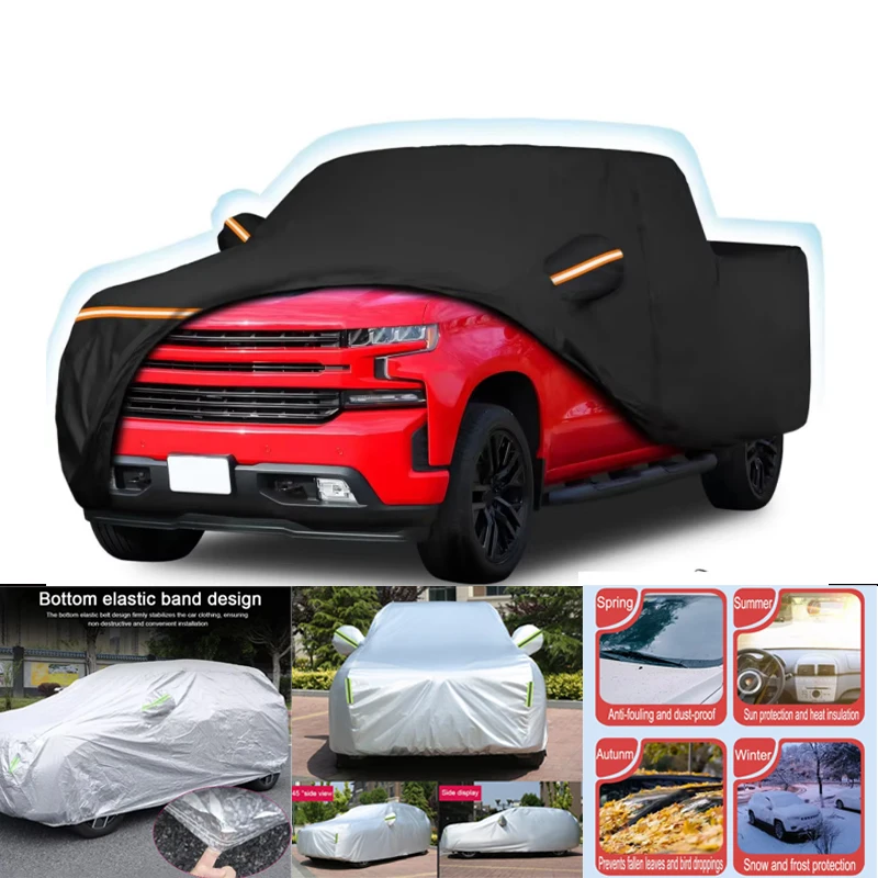 Изготовленные на заказ уличные водонепроницаемые автомобильные чехлы для Chevrolet Silverado 1500 Crew Cab 6,6 футов, водонепроницаемые всепогодные чехлы для пикапа
Изготовленные на заказ уличные водонепроницаемые автомобильные чехлы для Chevrolet Silverado 1500 Crew Cab 6,6 футов, водонепроницаемые всепогодные чехлы для пикапа