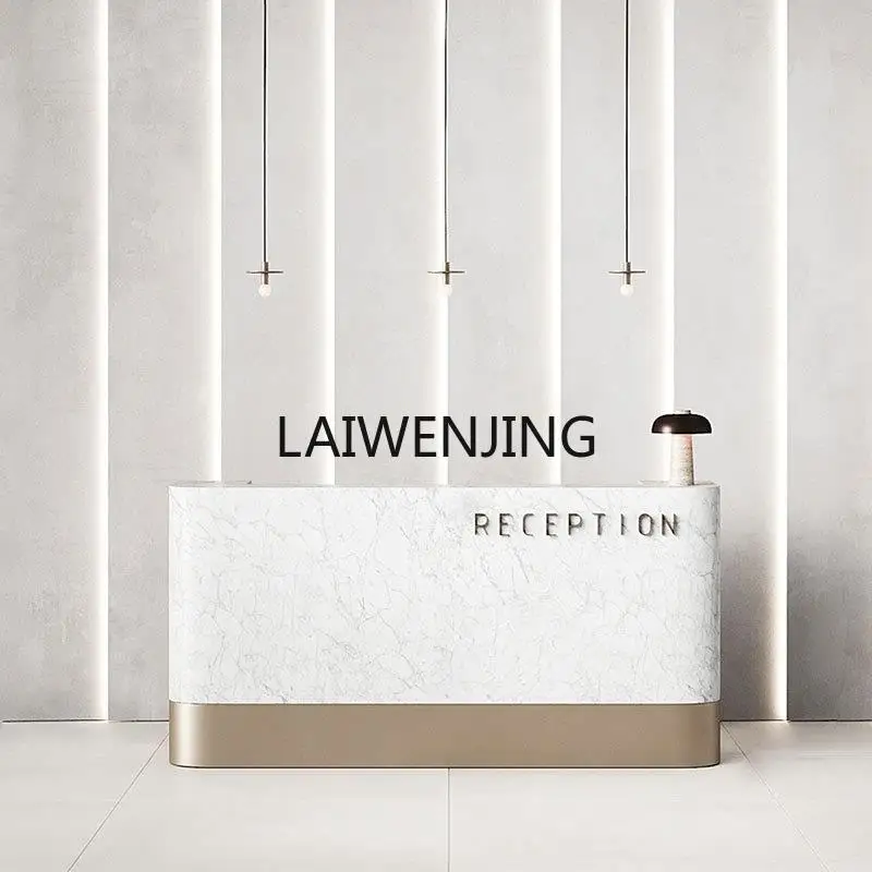 HLZ stainless steel bar checkout page Light luxury high-end baking paint company front desk
HLZ stainless steel bar checkout page Light luxury high-end baking paint company front desk