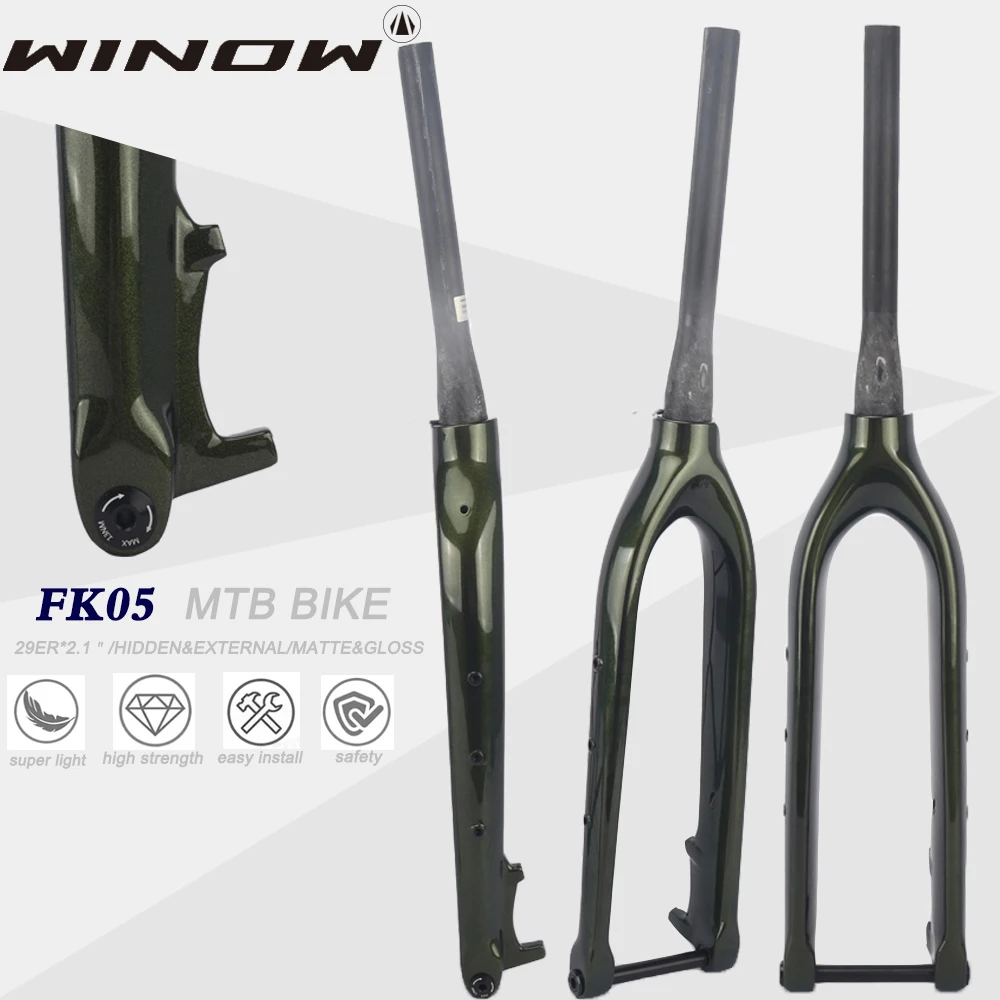 Winowsports MTB Bike Carbon Fork 27.5ER 29ER Thru Axle 100x15mm Offset 38mm Chameleon Matte Gloss Bicycle Carbon Front Forks New
Winowsports MTB Bike Carbon Fork 27.5ER 29ER Thru Axle 100x15mm Offset 38mm Chameleon Matte Gloss Bicycle Carbon Front Forks New