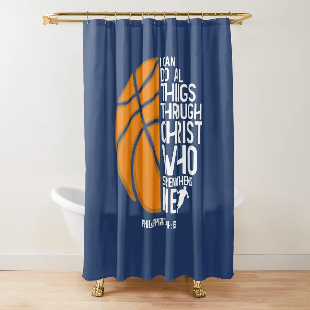 Christian Basketball I Can Do All Things Through Christ Philippians 4:13 Bible Verse Inspirational Player Gift Shower Curtain
Christian Basketball I Can Do All Things Through Christ Philippians 4:13 Bible Verse Inspirational Player Gift Shower Curtain