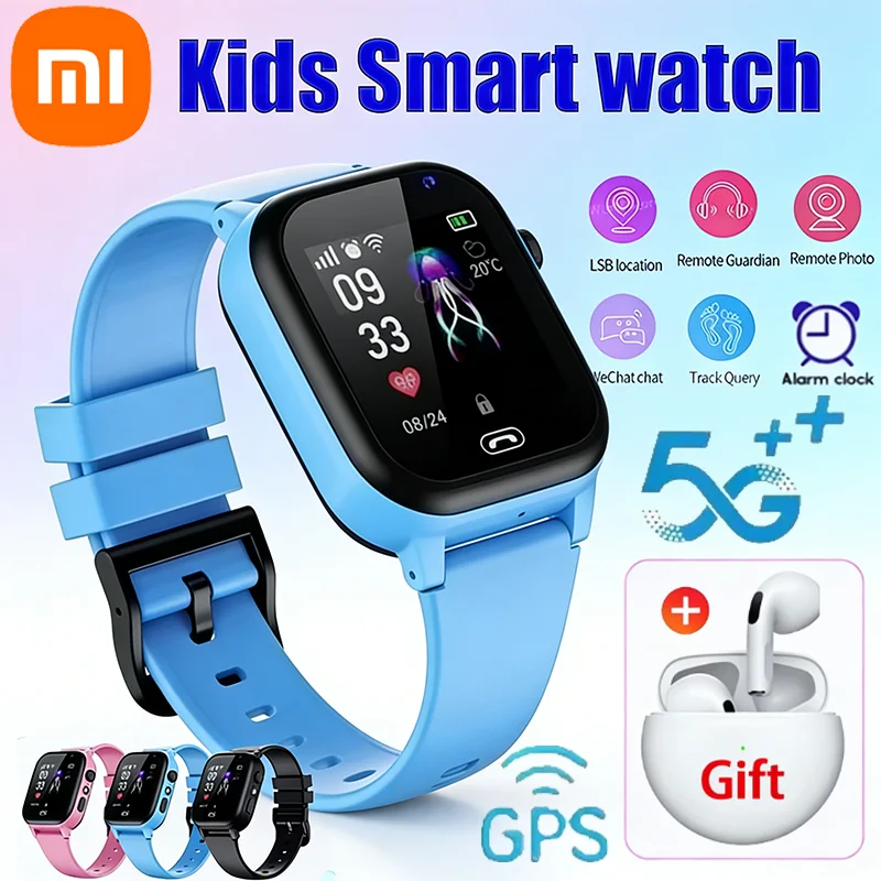 XIAOMI 2026 5G Kids Smart Watch SOS GPS Location Video Call Sim Card Child Camera Waterproof Upgrade For Boys Girls Add Earphone
XIAOMI 2026 5G Kids Smart Watch SOS GPS Location Video Call Sim Card Child Camera Waterproof Upgrade For Boys Girls Add Earphone