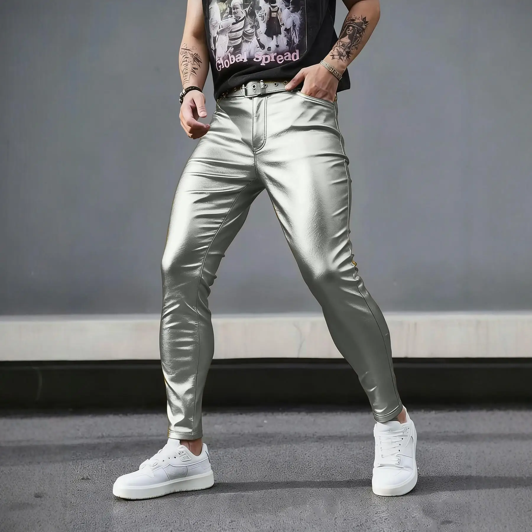 Men's Slim Fit PU Leather Pants Casual Color Long Trousers Fashion Motorcycle Style Citywalk Anti-Tear Summer New Arrival
Men's Slim Fit PU Leather Pants Casual Color Long Trousers Fashion Motorcycle Style Citywalk Anti-Tear Summer New Arrival