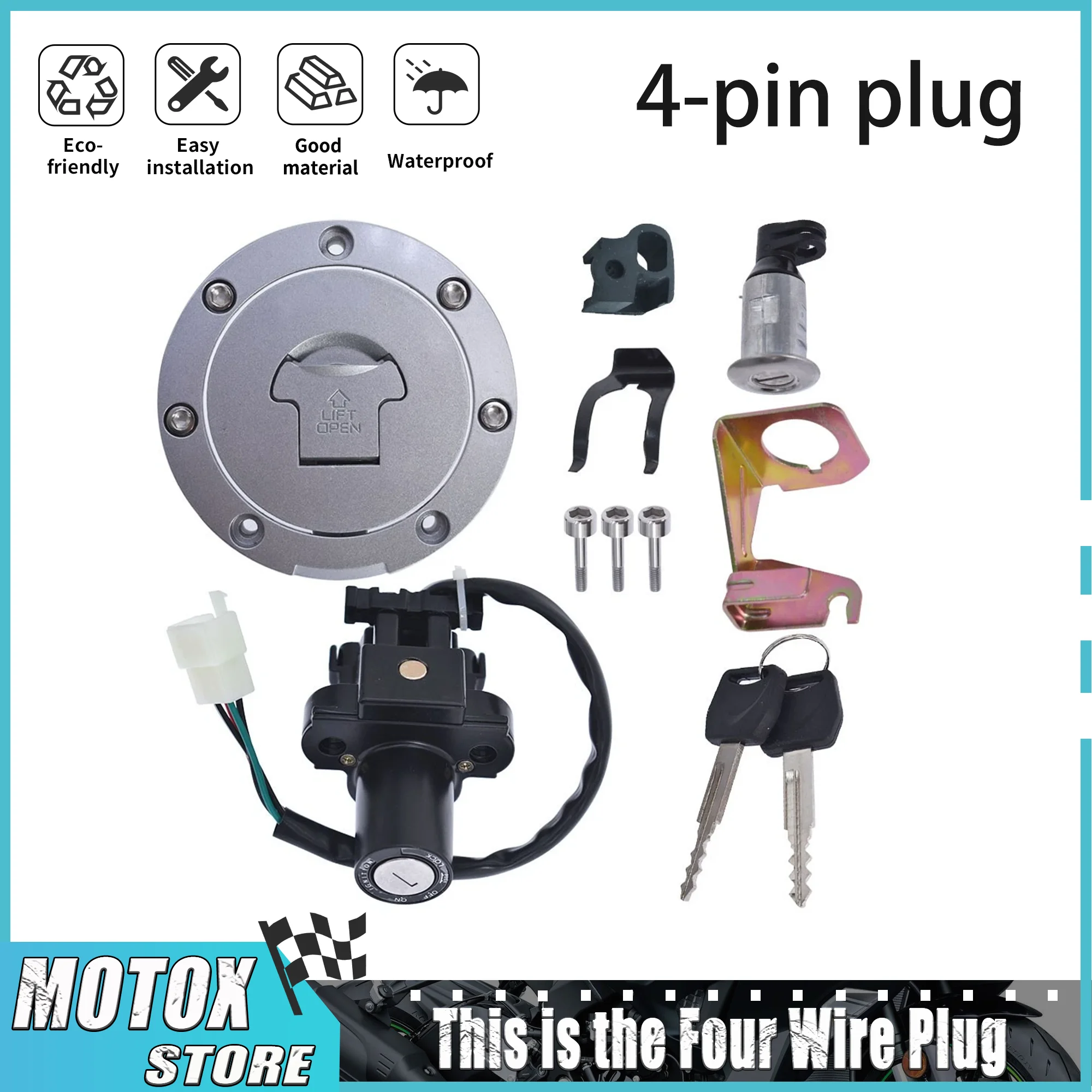 Fit For Honda CBR250 CB500 CB500F CB500X CBR300R CBR500R CBF600 Ignition Switch Gas Cap Cover Seat Lock Set XLV650 XL650
Fit For Honda CBR250 CB500 CB500F CB500X CBR300R CBR500R CBF600 Ignition Switch Gas Cap Cover Seat Lock Set XLV650 XL650