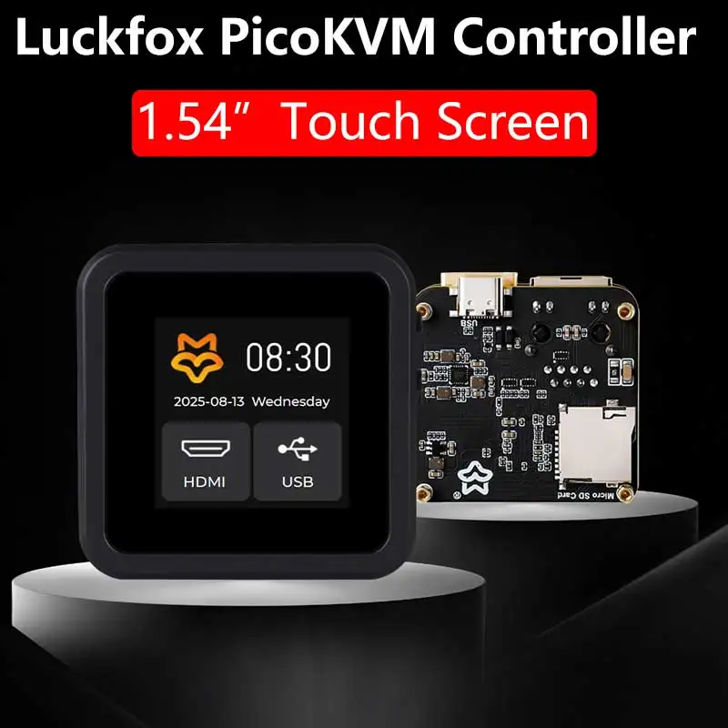 Luckfox PicoKVM NanoKVM RV1106 Pico Remote Control /Power /Desktop Maintenance Server HDMI USB For PiKVM Raspberry Pi
Luckfox PicoKVM NanoKVM RV1106 Pico Remote Control /Power /Desktop Maintenance Server HDMI USB For PiKVM Raspberry Pi