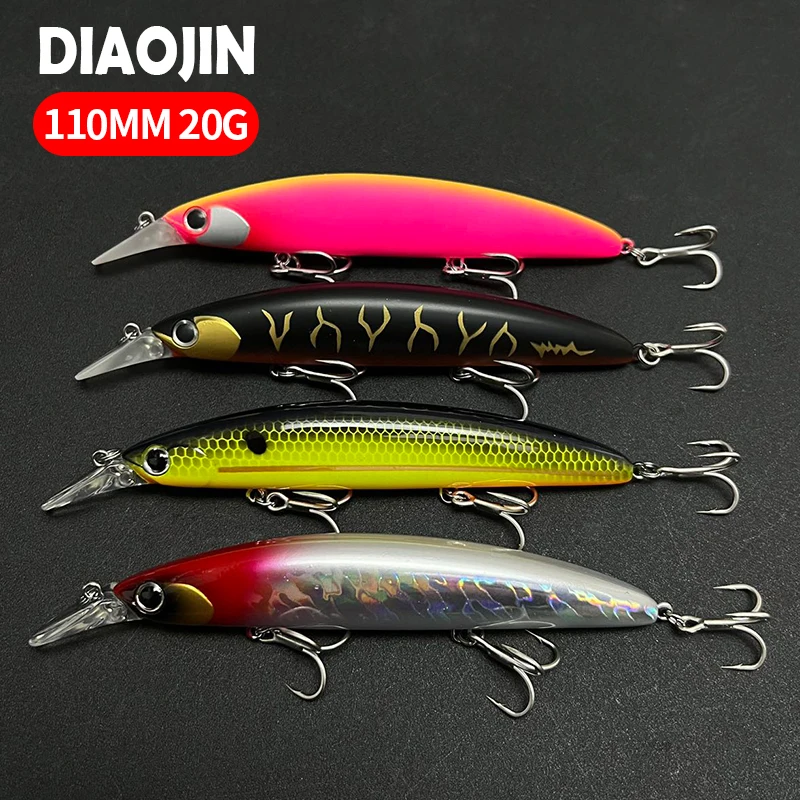 110mm 20g Floating Minnow Fishing Lures Long Casting Wobblers for Saltwater Bass Lure Artificial Hard Bait Fish Jerkbait Tackle
110mm 20g Floating Minnow Fishing Lures Long Casting Wobblers for Saltwater Bass Lure Artificial Hard Bait Fish Jerkbait Tackle