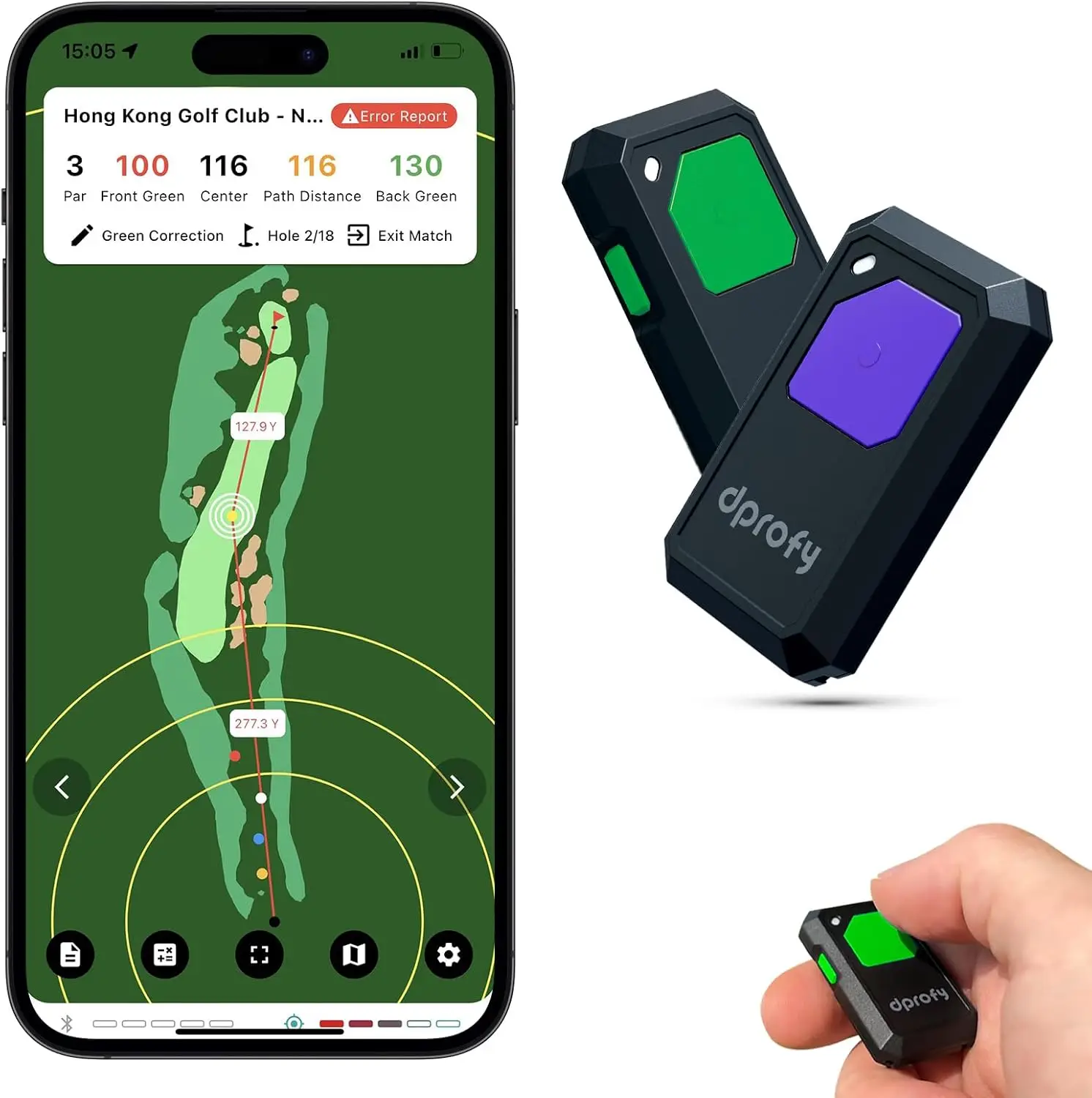 Range Finder Golf GPS Range Finder, GPS Devices Work with APP, Voice Broadcast Course and Hole Distance Information
Range Finder Golf GPS Range Finder, GPS Devices Work with APP, Voice Broadcast Course and Hole Distance Information