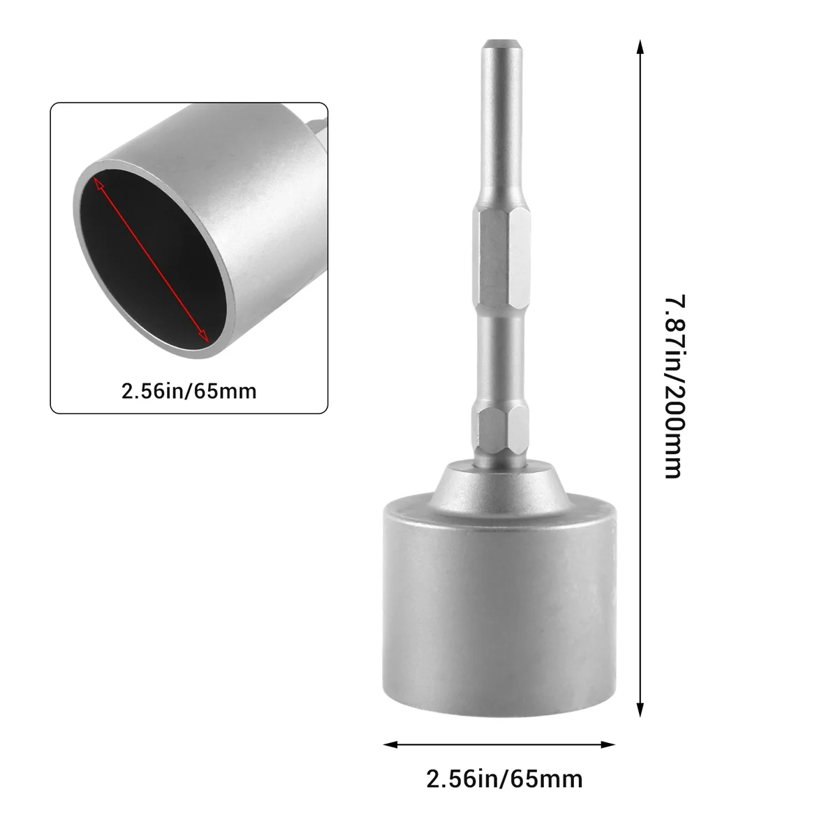 2025+SDS Plus Ground Rod Bits Driver. for SDS Plus Hammer Drills 65mm for 0810 0835 0845 0850 FF-05-6 
2025+SDS Plus Ground Rod Bits Driver. for SDS Plus Hammer Drills 65mm for 0810 0835 0845 0850 FF-05-6