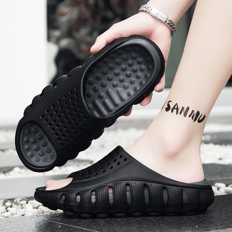 YUYIN Men's Casual Shoes Outdoor Slippers Sport Massage Thick Bottom Heightening Anti-slip Drying Wear Resistant Odor Sandals
YUYIN Men's Casual Shoes Outdoor Slippers Sport Massage Thick Bottom Heightening Anti-slip Drying Wear Resistant Odor Sandals