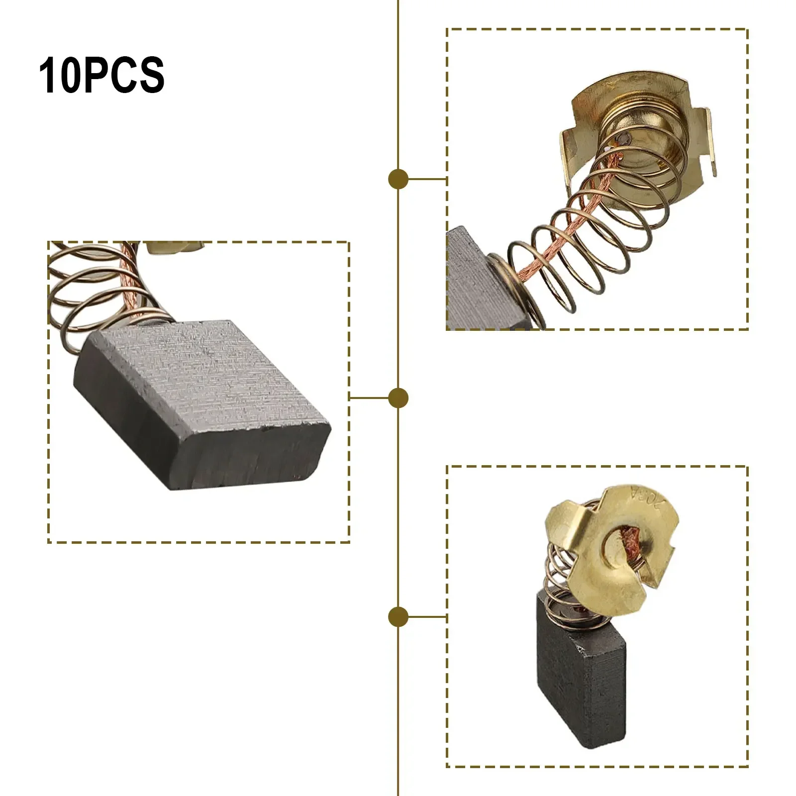 High Quality Carbon Brushes 181051-3 191944-6 7*18*16mm CB-204 CB202 CB203 Replacement Parts 0.28*0.71*0.63 Inches
High Quality Carbon Brushes 181051-3 191944-6 7*18*16mm CB-204 CB202 CB203 Replacement Parts 0.28*0.71*0.63 Inches