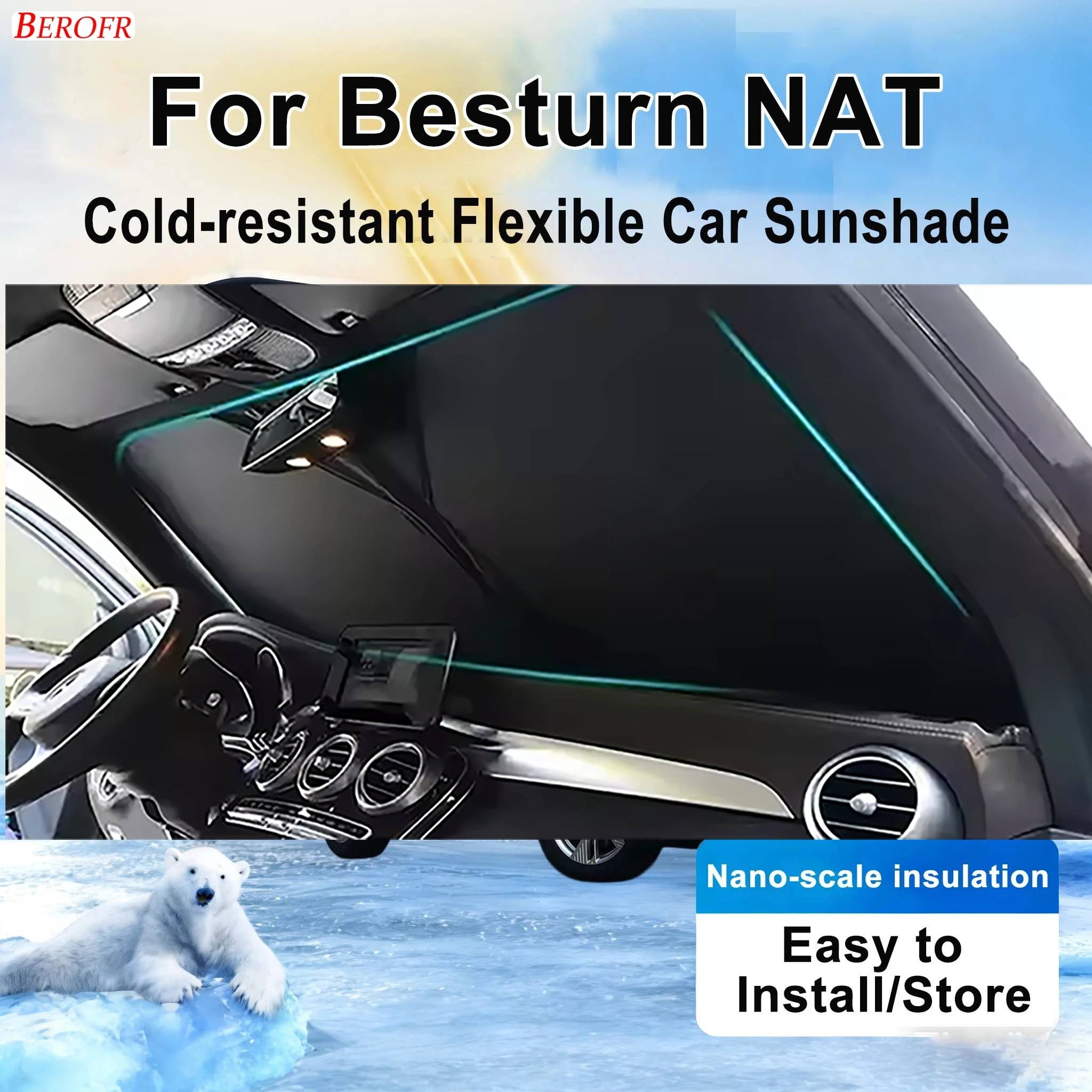 For Besturn NAT 2022-2026 Car Windshield Sunshade Cover Front Window Sun Shade Heat Insulation Summer Auto Accessories
For Besturn NAT 2022-2026 Car Windshield Sunshade Cover Front Window Sun Shade Heat Insulation Summer Auto Accessories