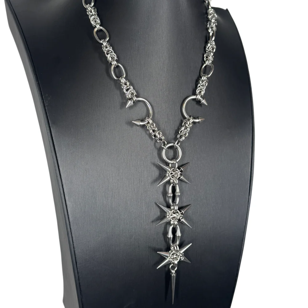 Punk Grunge Rock Rivet Long Pendant Chain Cool Fashion Handmade Geometric Necklace Goth Y2k Charm Jewelry Hip Hop Accessories
Punk Grunge Rock Rivet Long Pendant Chain Cool Fashion Handmade Geometric Necklace Goth Y2k Charm Jewelry Hip Hop Accessories