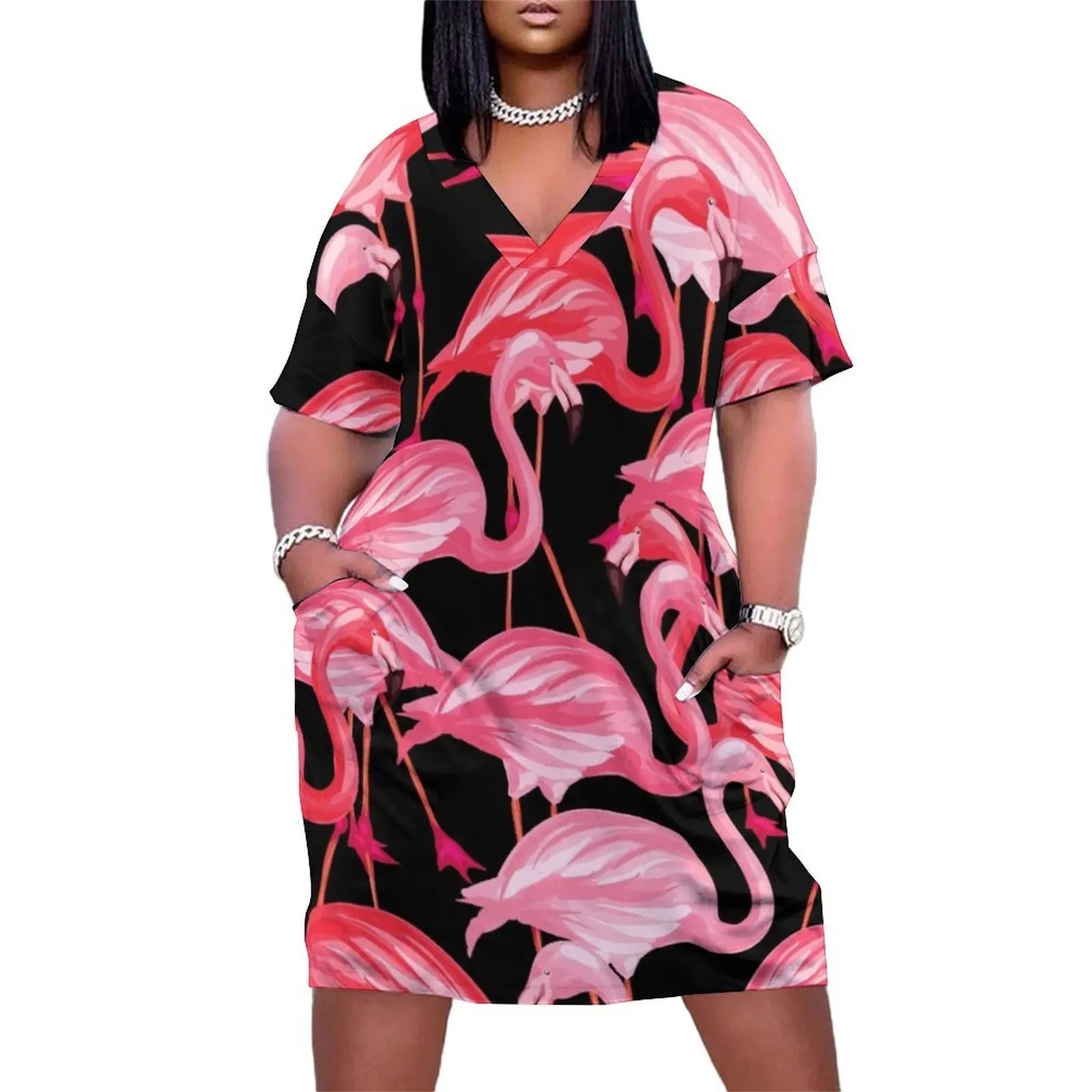 Flamingo Pattern| Summer Flamingo Loose Pocket Dress Summer dresses for women Clothing
Flamingo Pattern| Summer Flamingo Loose Pocket Dress Summer dresses for women Clothing