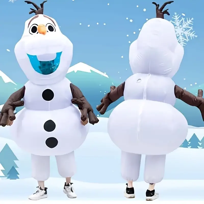 Adult inflatable Olaf costume cartoon Snowman character inflatable suit Halloween Christmas cosplay party inflatable dress up
Adult inflatable Olaf costume cartoon Snowman character inflatable suit Halloween Christmas cosplay party inflatable dress up