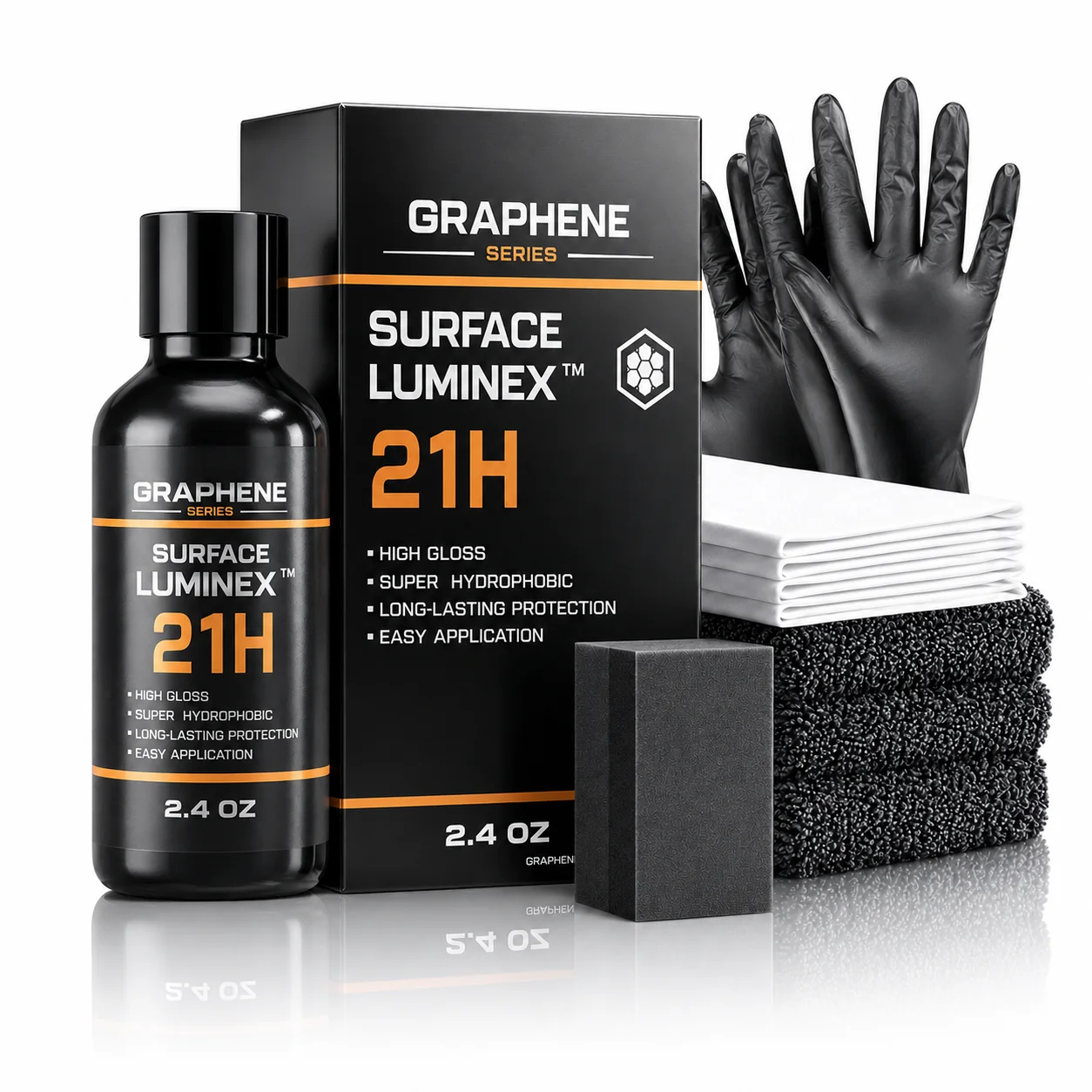 Graphene ceramic Coating 21H–Hydrophobic Car Paint Protection coating Scratch Repair High Gloss Durable
Graphene ceramic Coating 21H–Hydrophobic Car Paint Protection coating Scratch Repair High Gloss Durable